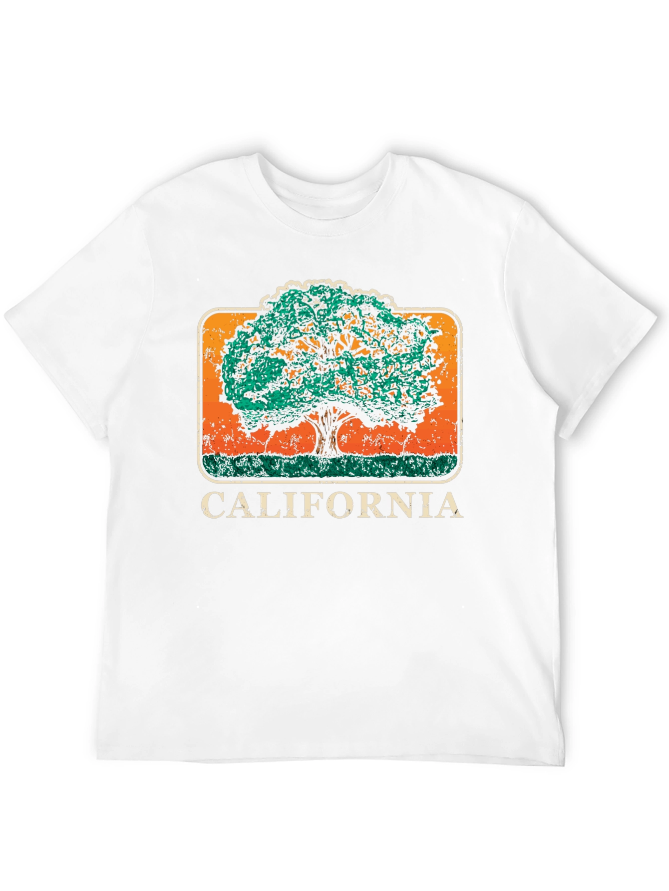 California Tree Graphic Black T-Shirt