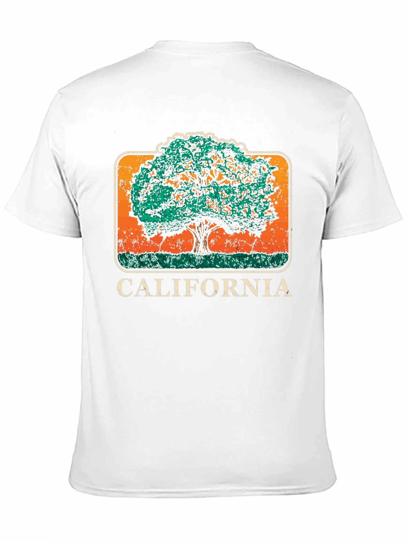California Tree Graphic Black T-Shirt