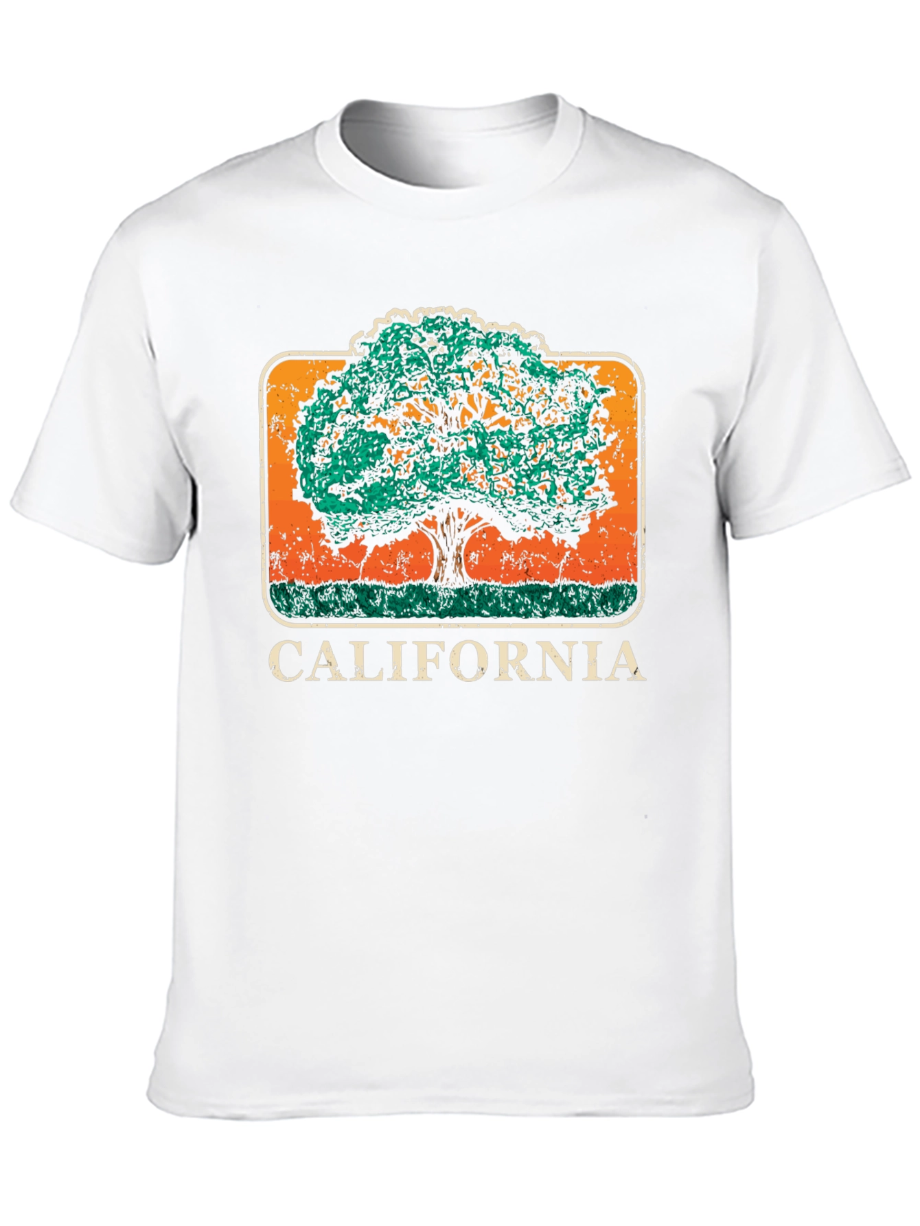 California Tree Graphic Black T-Shirt