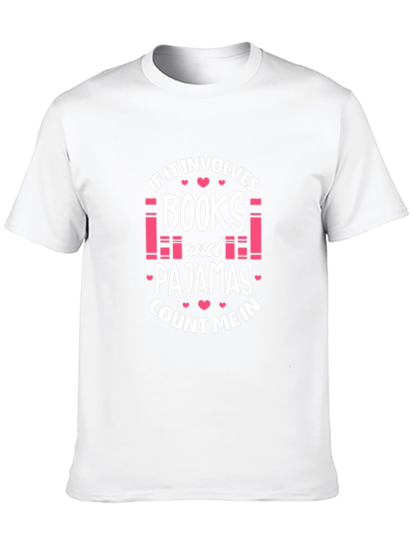 Books and Pajamas T-Shirt - Reading Lover Tee