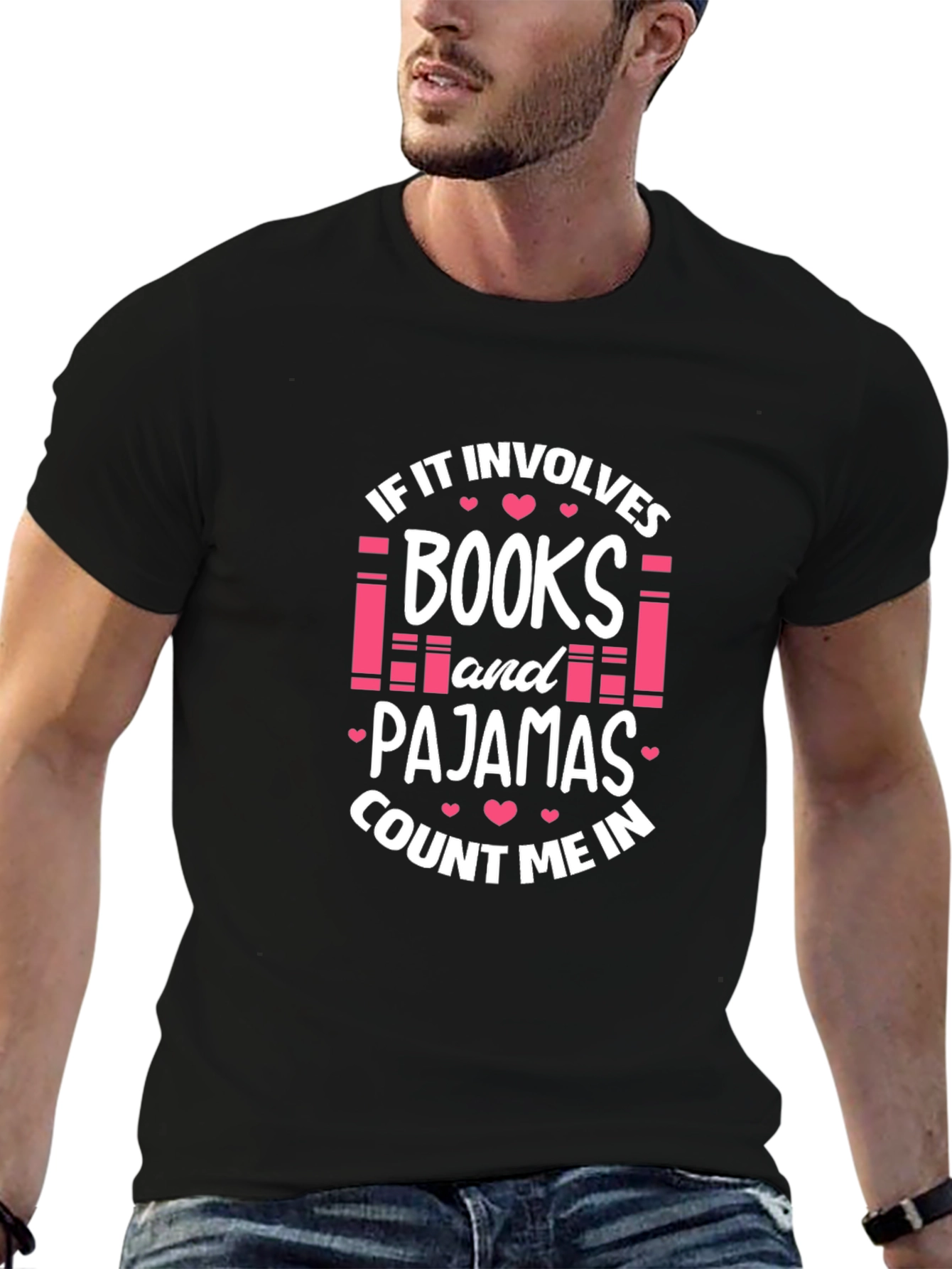 Books and Pajamas T-Shirt - Reading Lover Tee