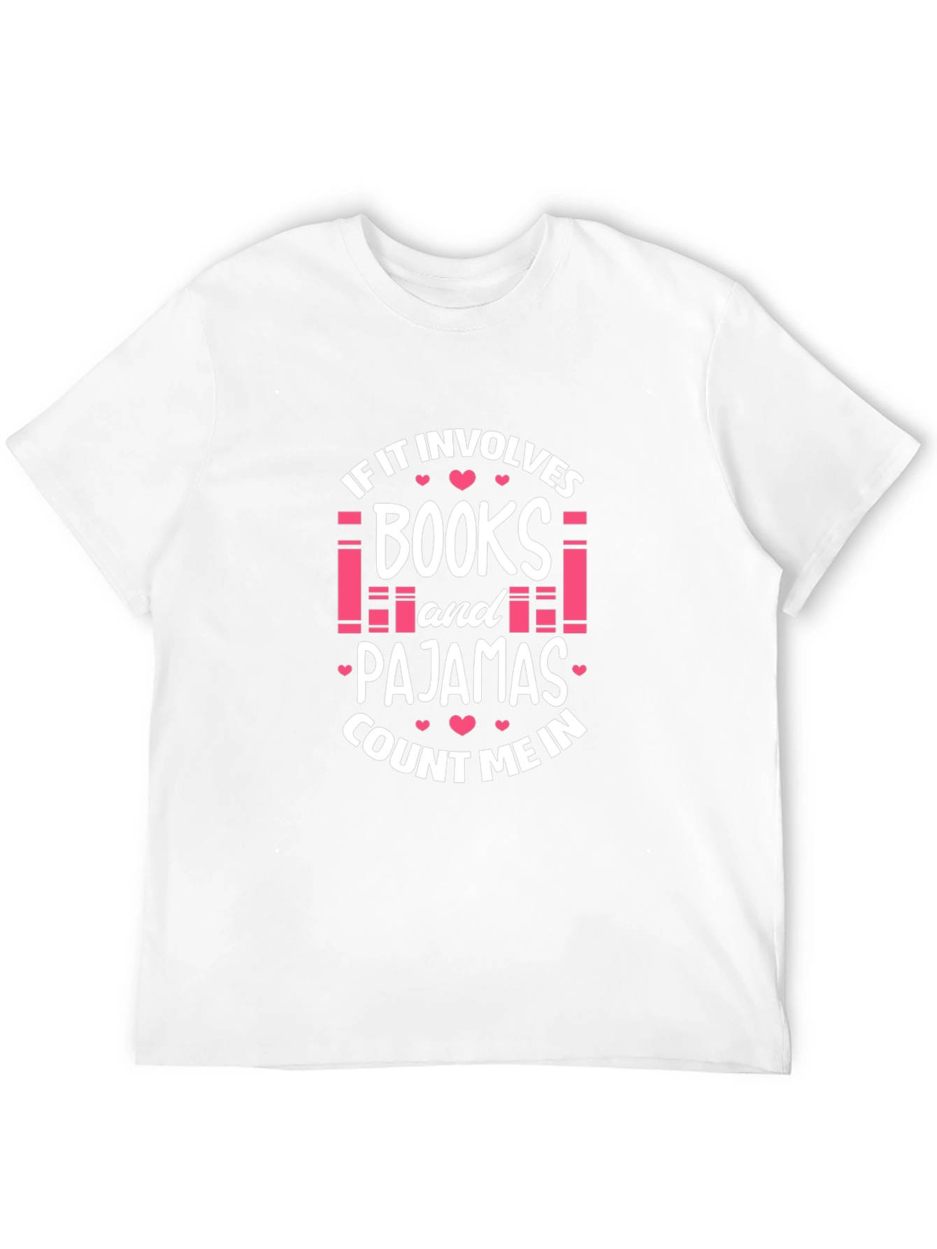 Books and Pajamas T-Shirt - Reading Lover Tee