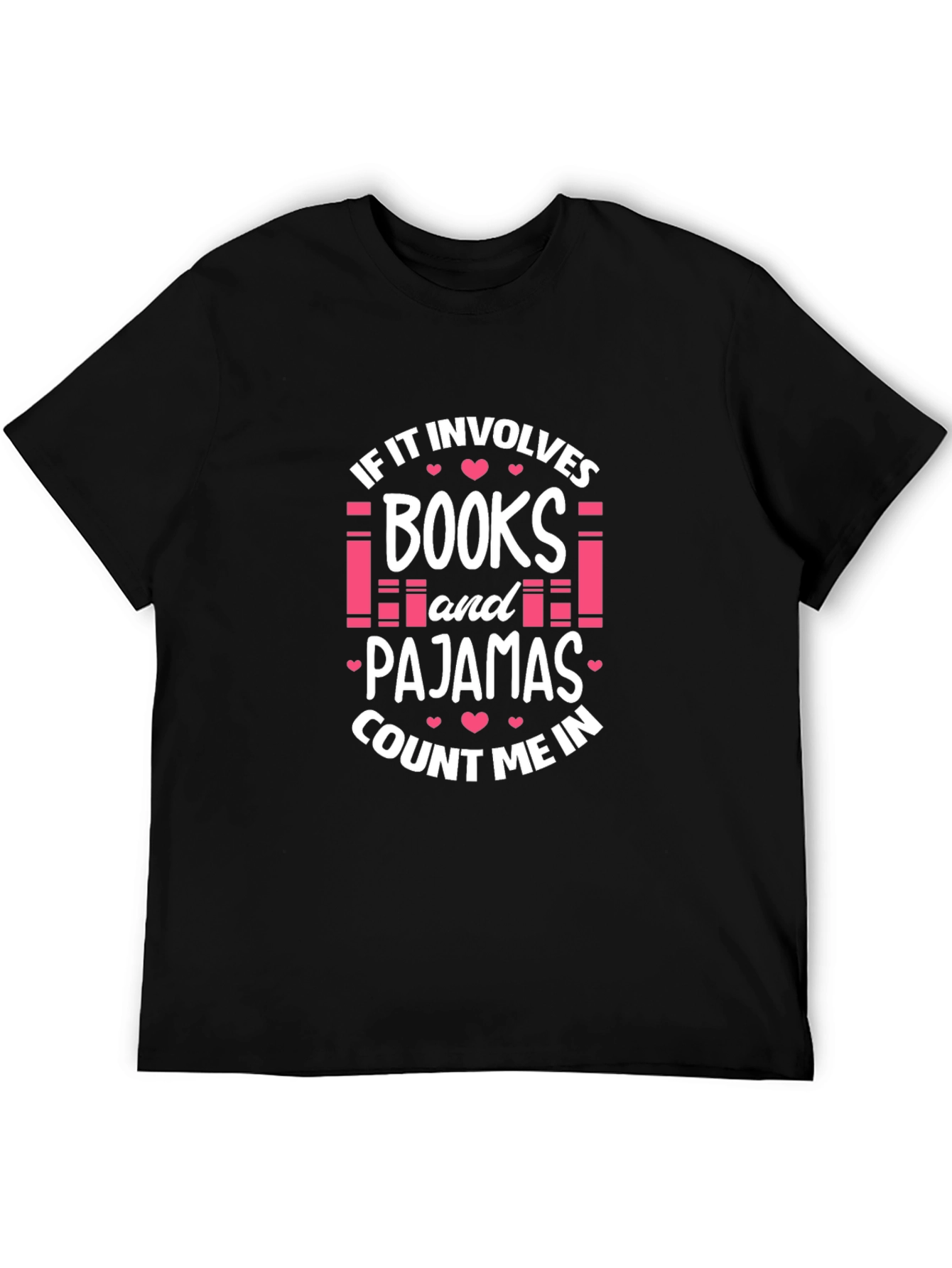 Books and Pajamas T-Shirt - Reading Lover Tee