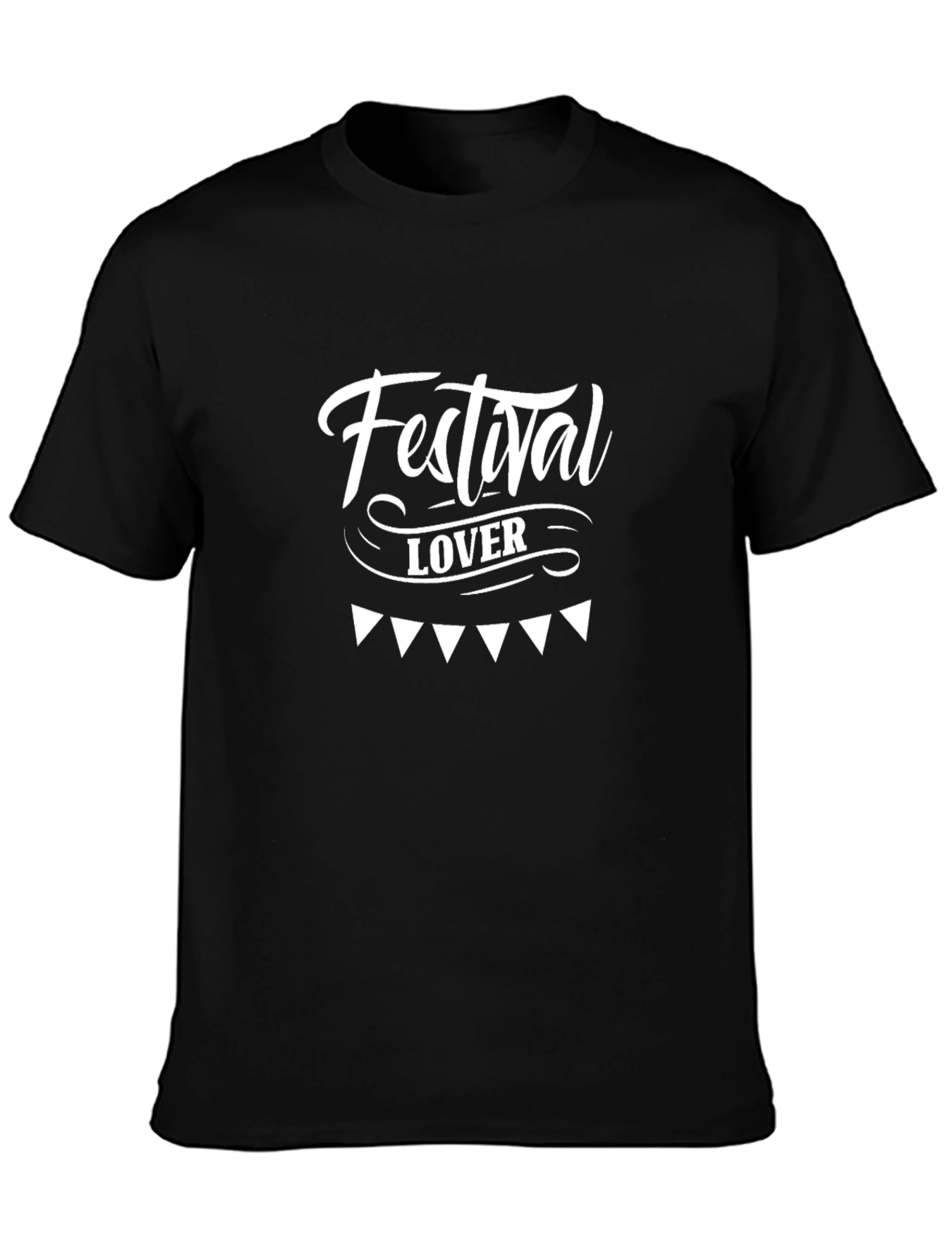 Festival Lover Black Graphic Tee