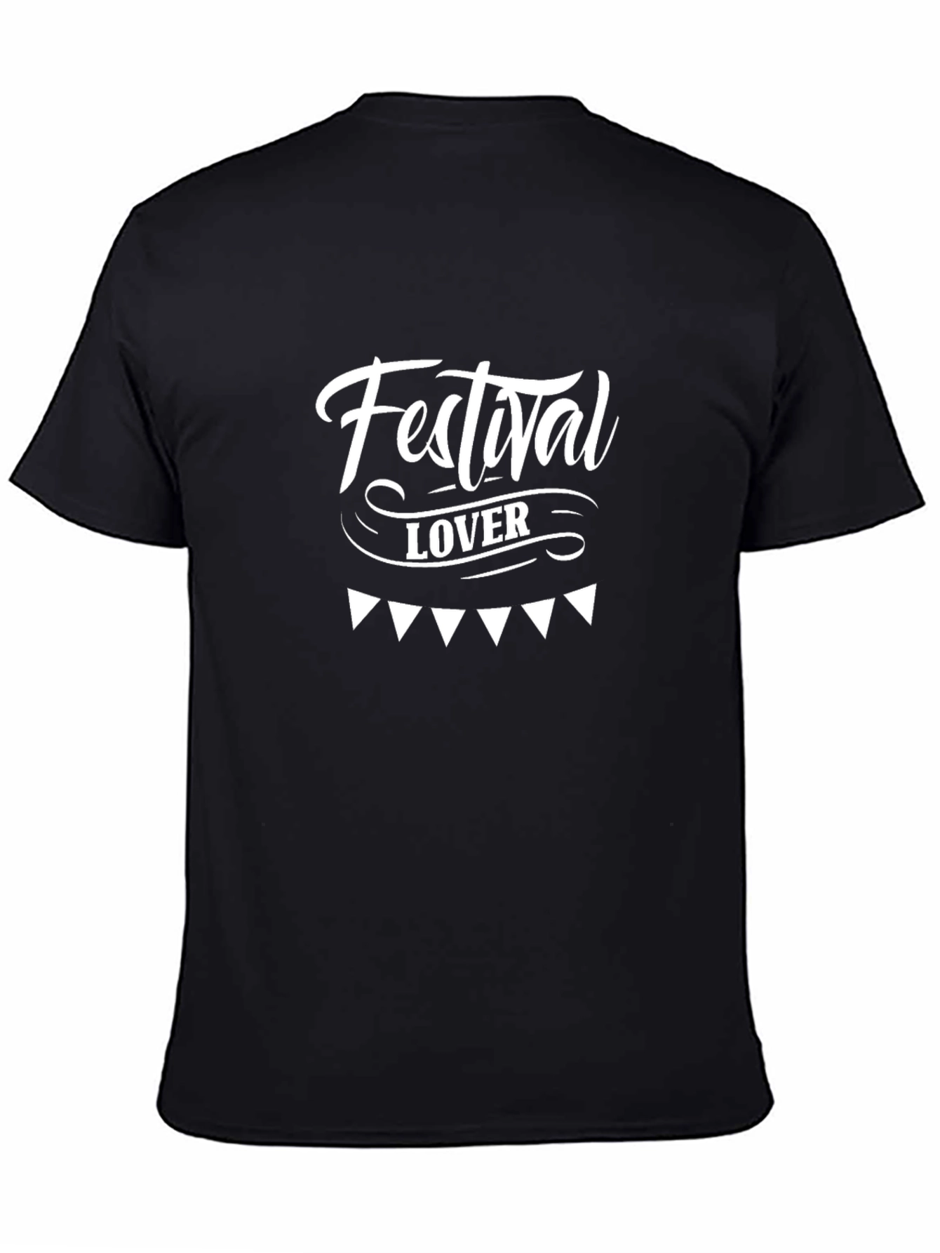 Festival Lover Black Graphic Tee