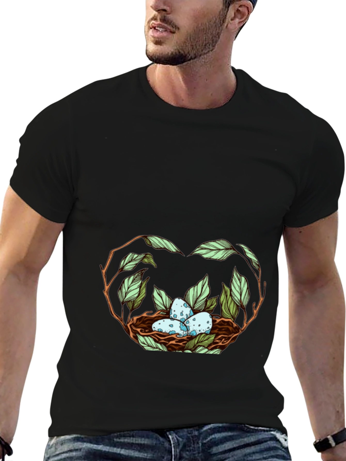 Nature Nest Egg T-Shirt | Stylish Graphic Tee