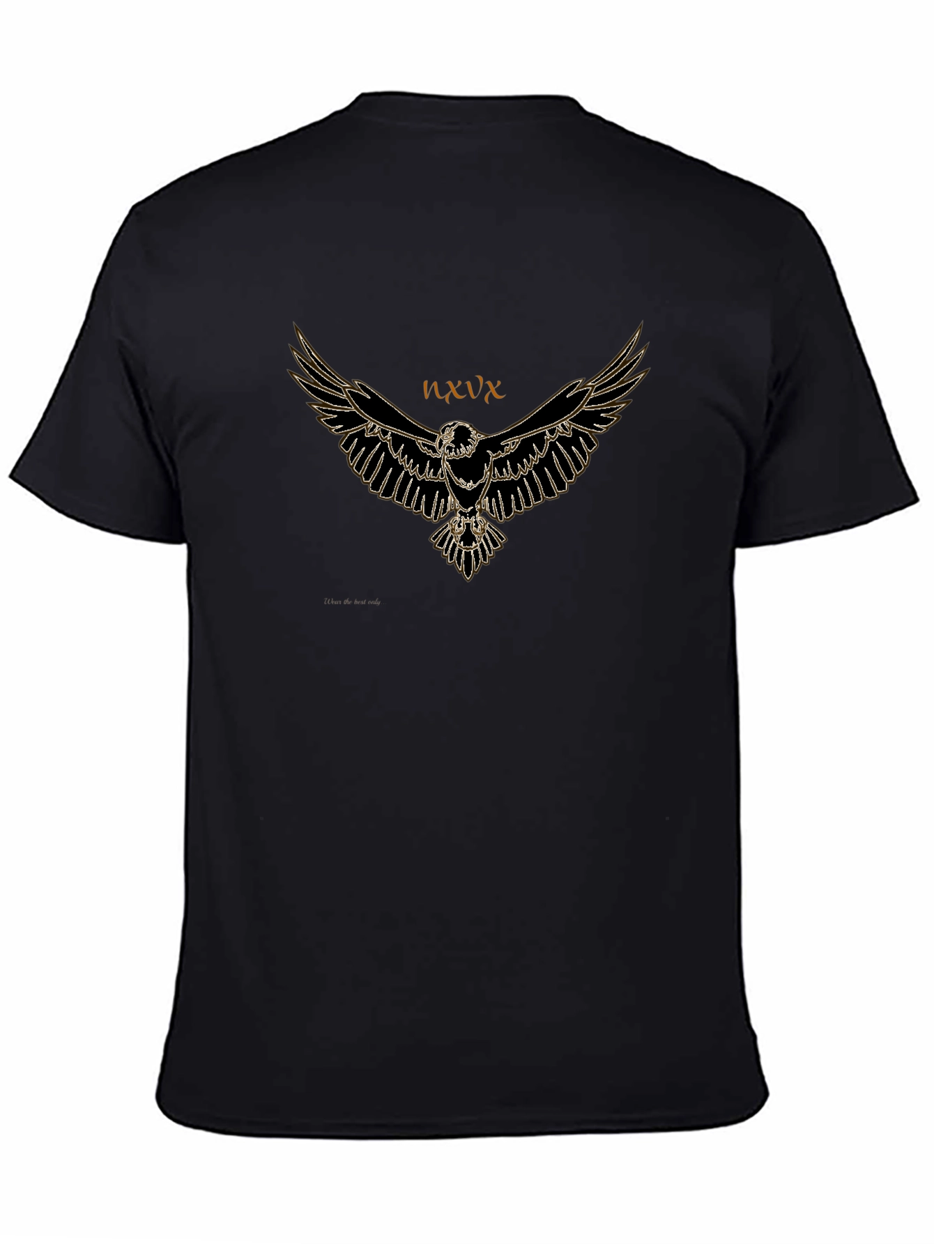 Eagle Graphic Tee - Mens Black Cotton T-Shirt