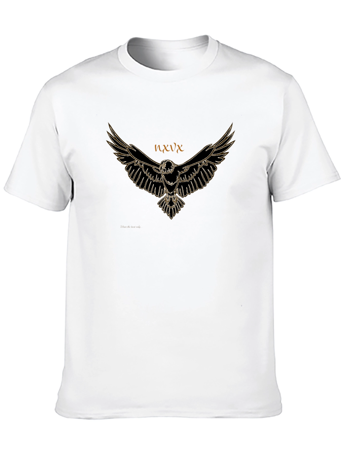 Eagle Graphic Tee - Mens Black Cotton T-Shirt