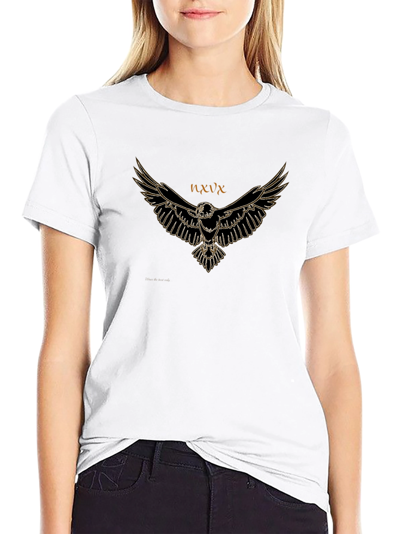 Eagle Graphic Tee - Mens Black Cotton T-Shirt