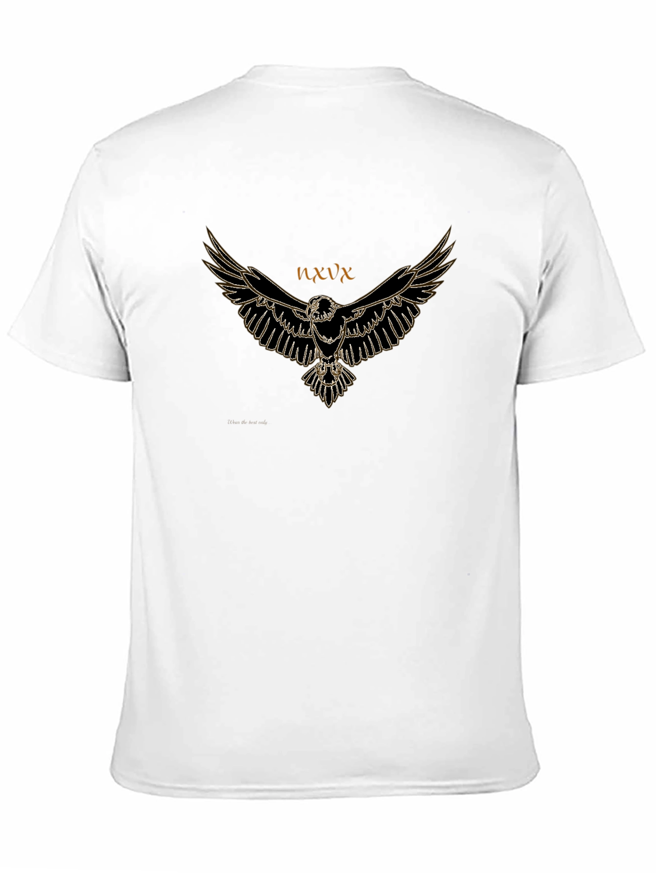 Eagle Graphic Tee - Mens Black Cotton T-Shirt