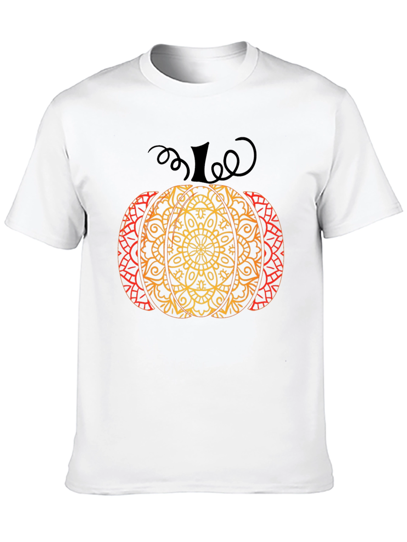 Fall Mandala Pumpkin T-Shirt - Autumn Style