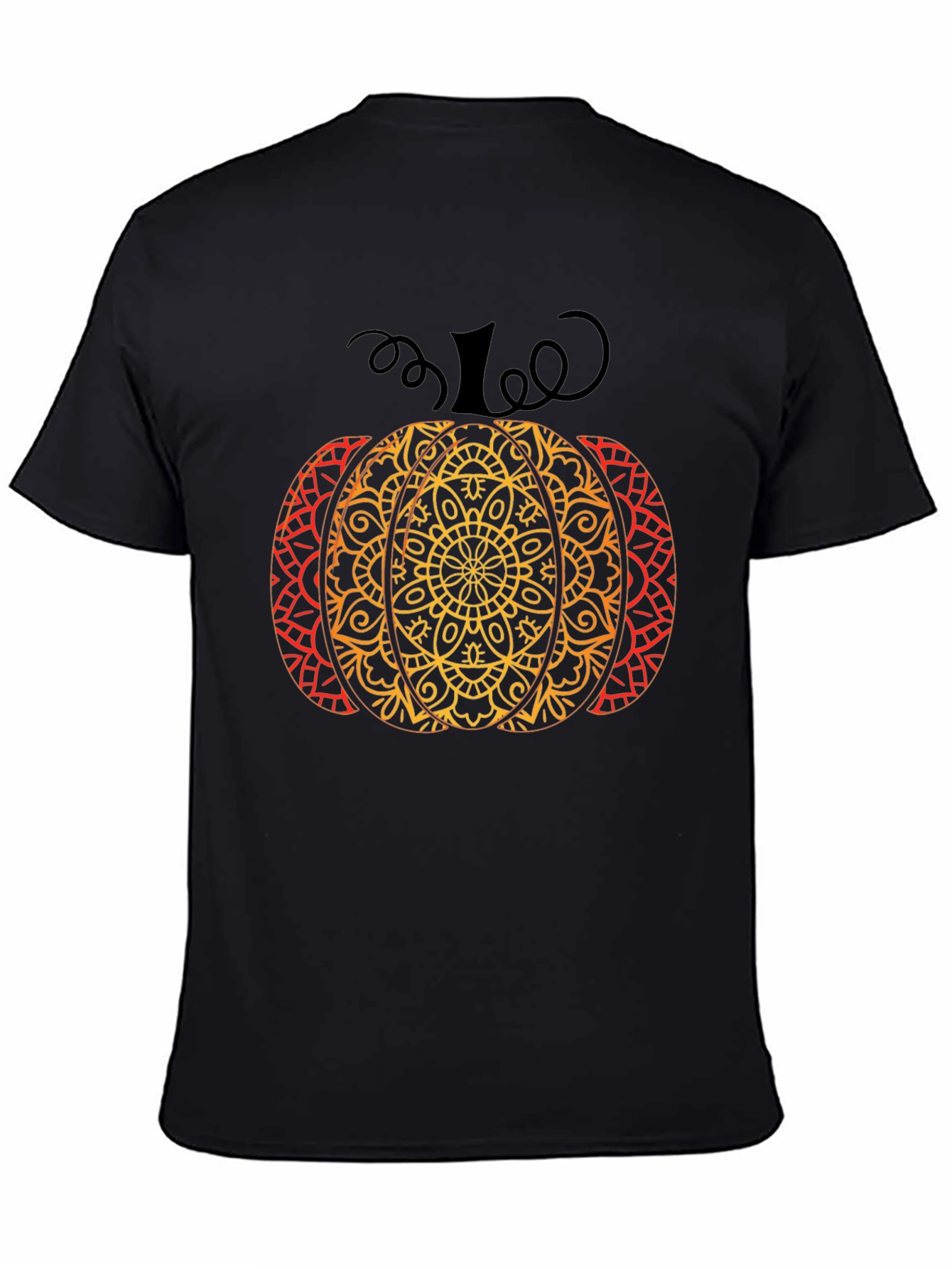 Fall Mandala Pumpkin T-Shirt - Autumn Style