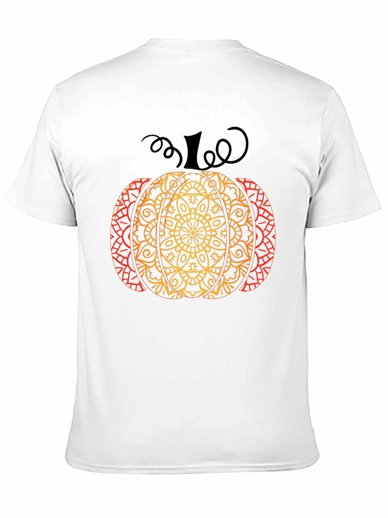 Fall Mandala Pumpkin T-Shirt - Autumn Style