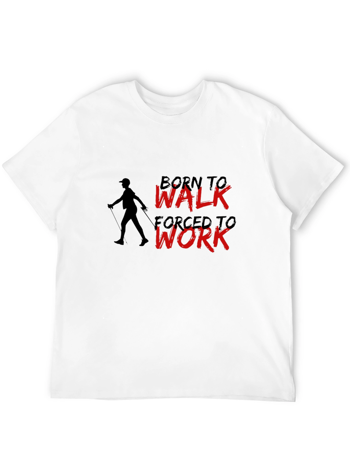 Born to Walk T-Shirt - Black Cotton Tee