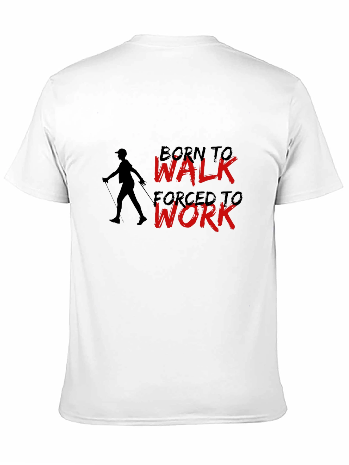 Born to Walk T-Shirt - Black Cotton Tee