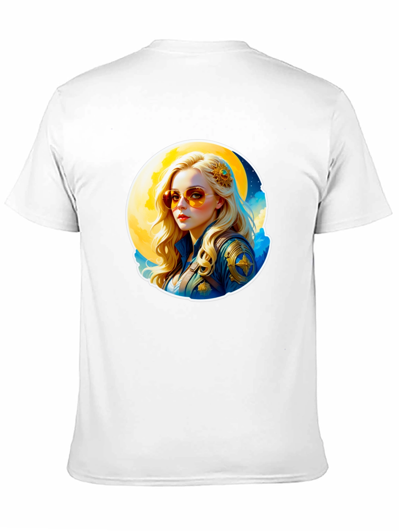 Retro Moonbeam T-Shirt - Black Cotton Tee