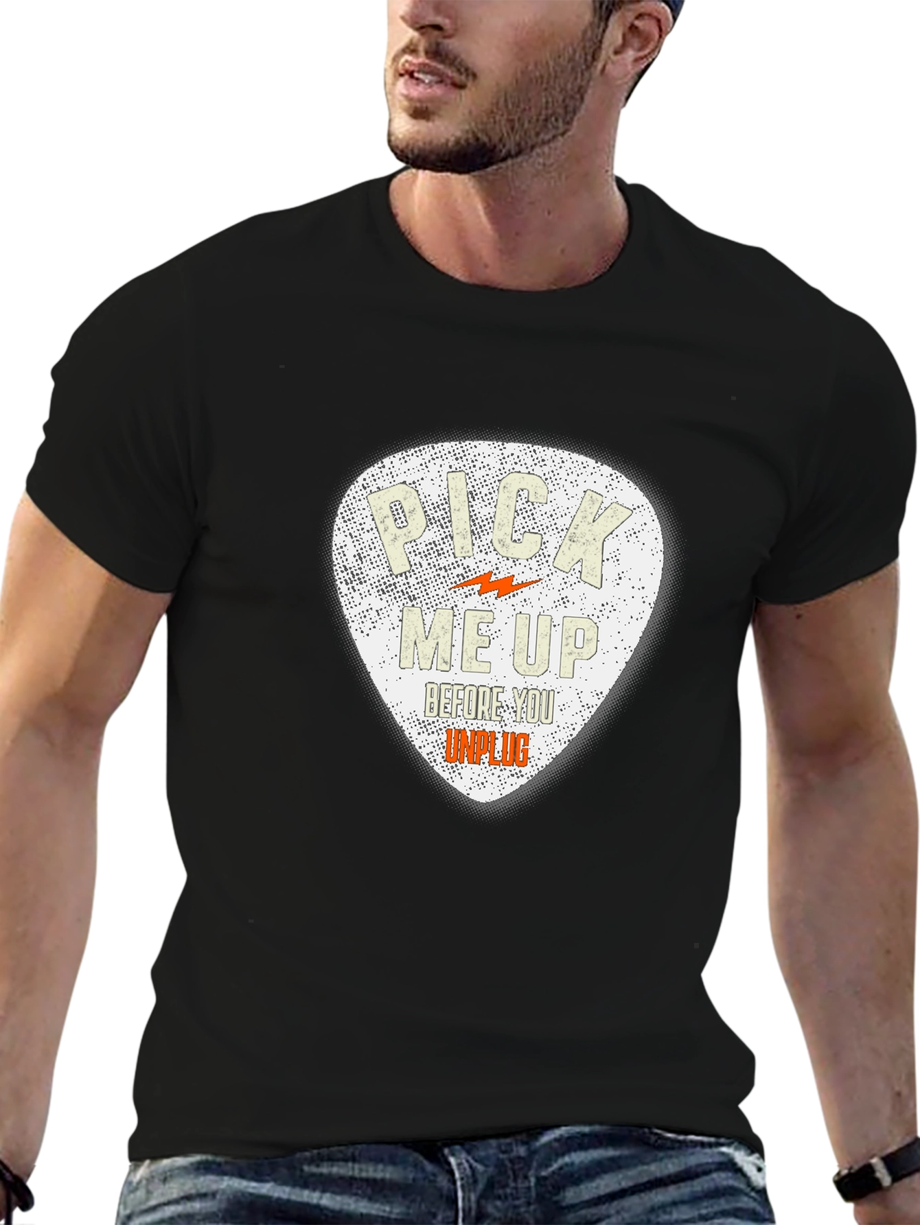Pick Me Up Guitar Pick Graphic Tee