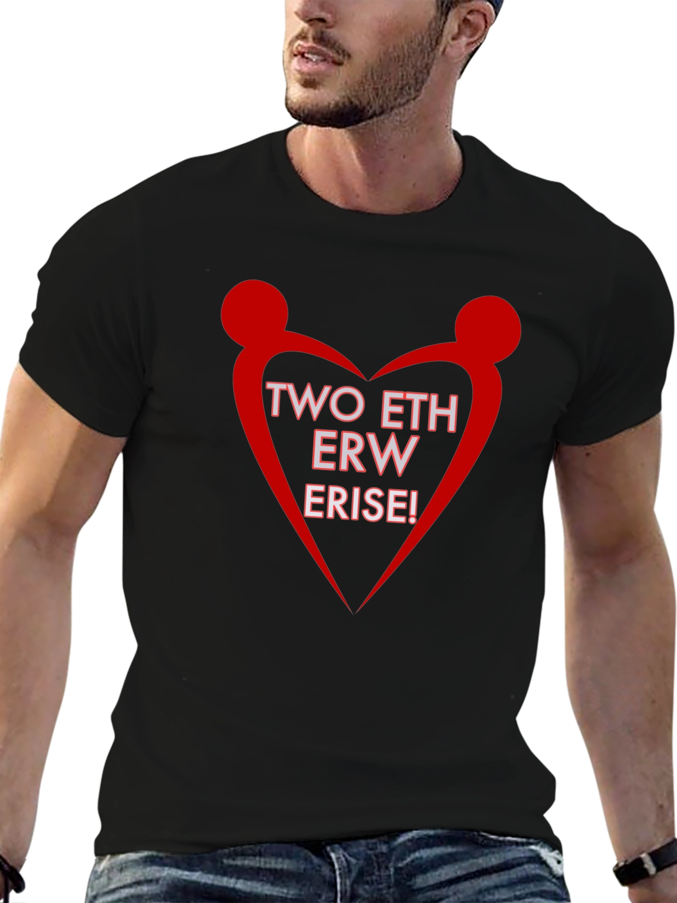Two ETH ERW ERISE Black Graphic Tee