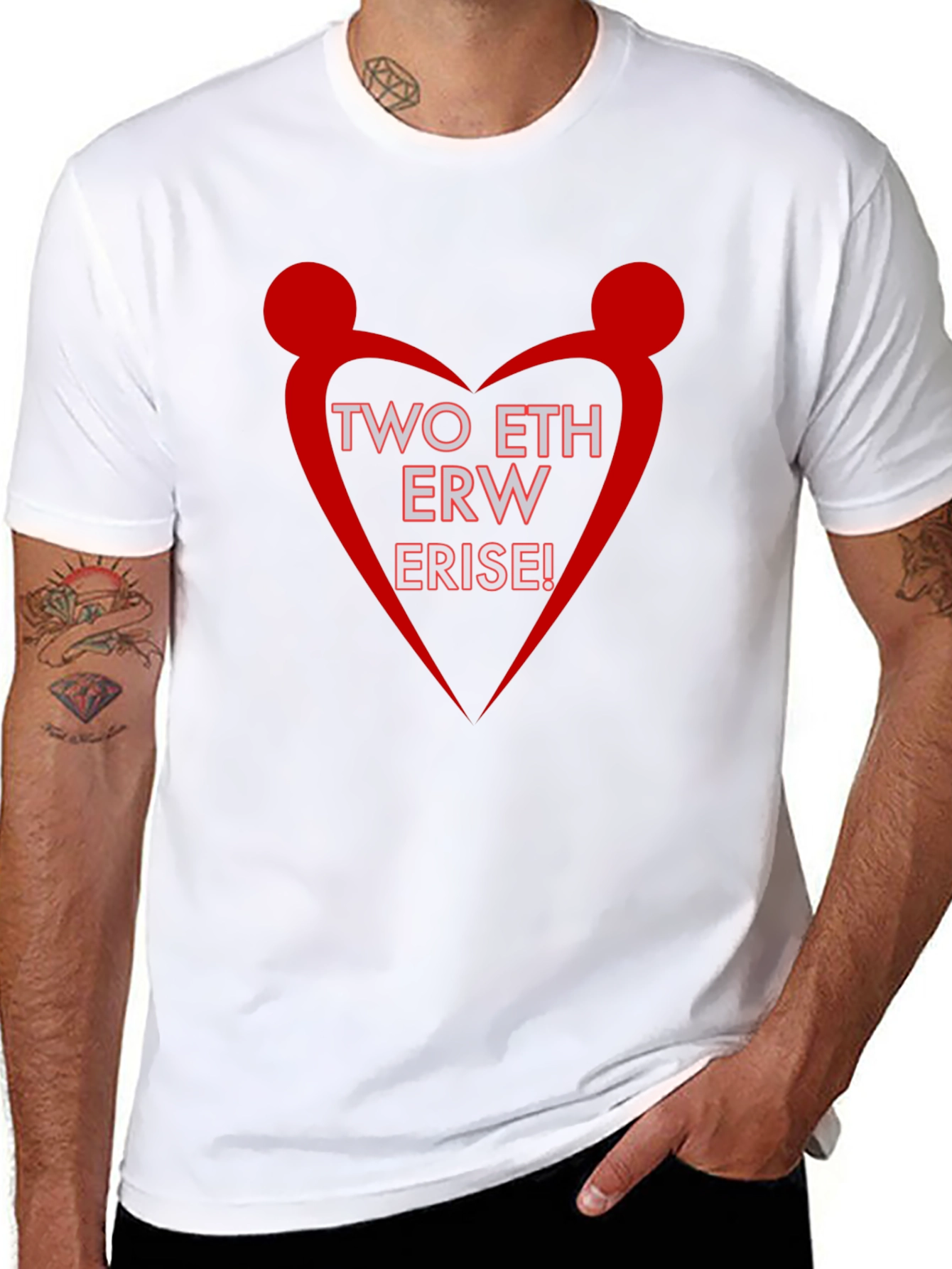 Two ETH ERW ERISE Black Graphic Tee