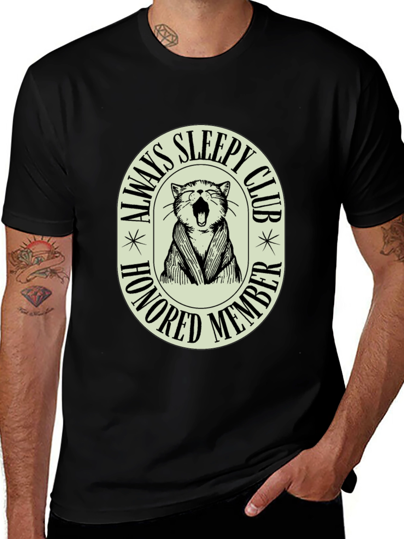Sleepy Club Honored Member Graphic Tee