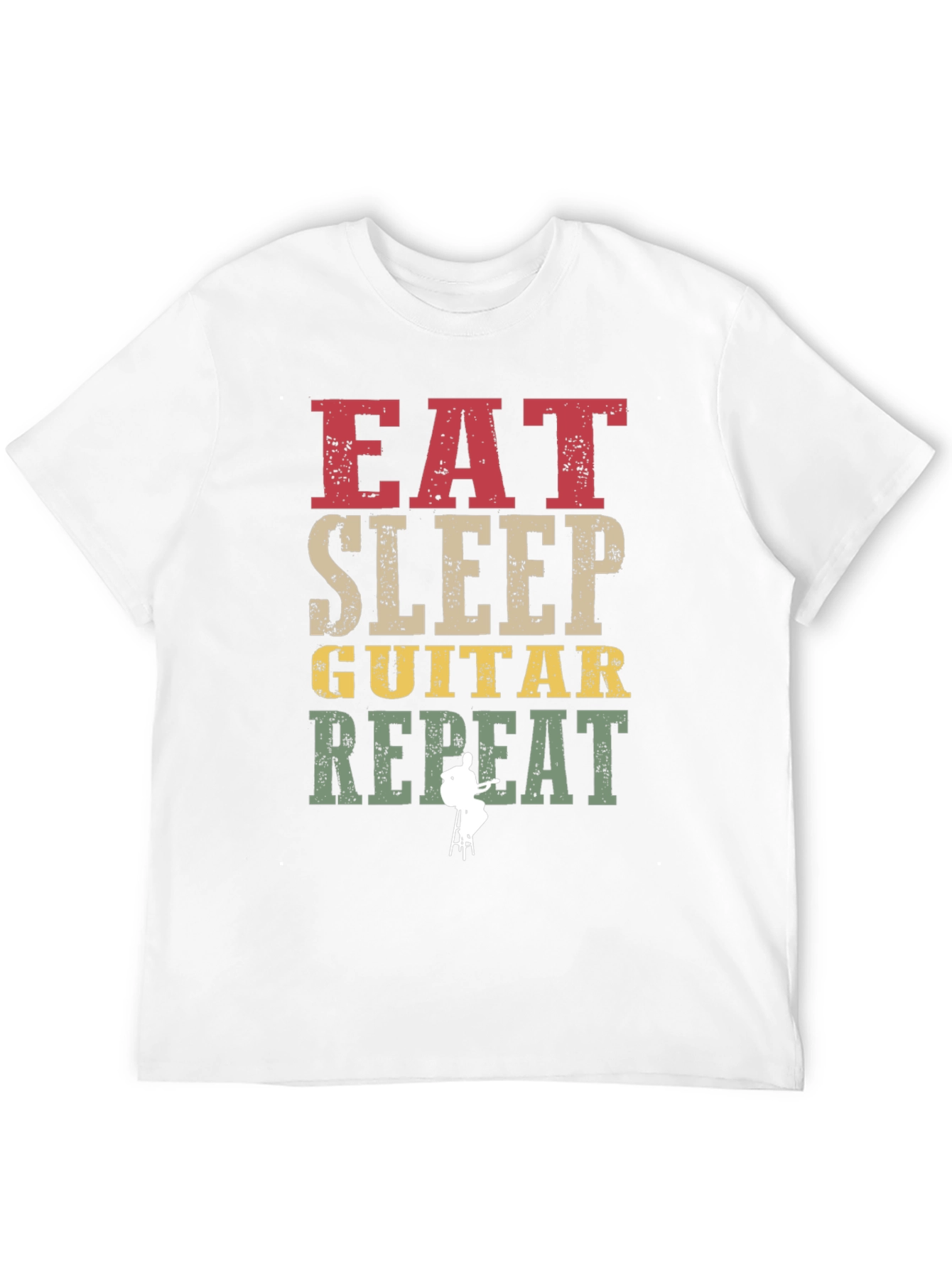Eat Sleep Guitar Repeat Graphic Tee