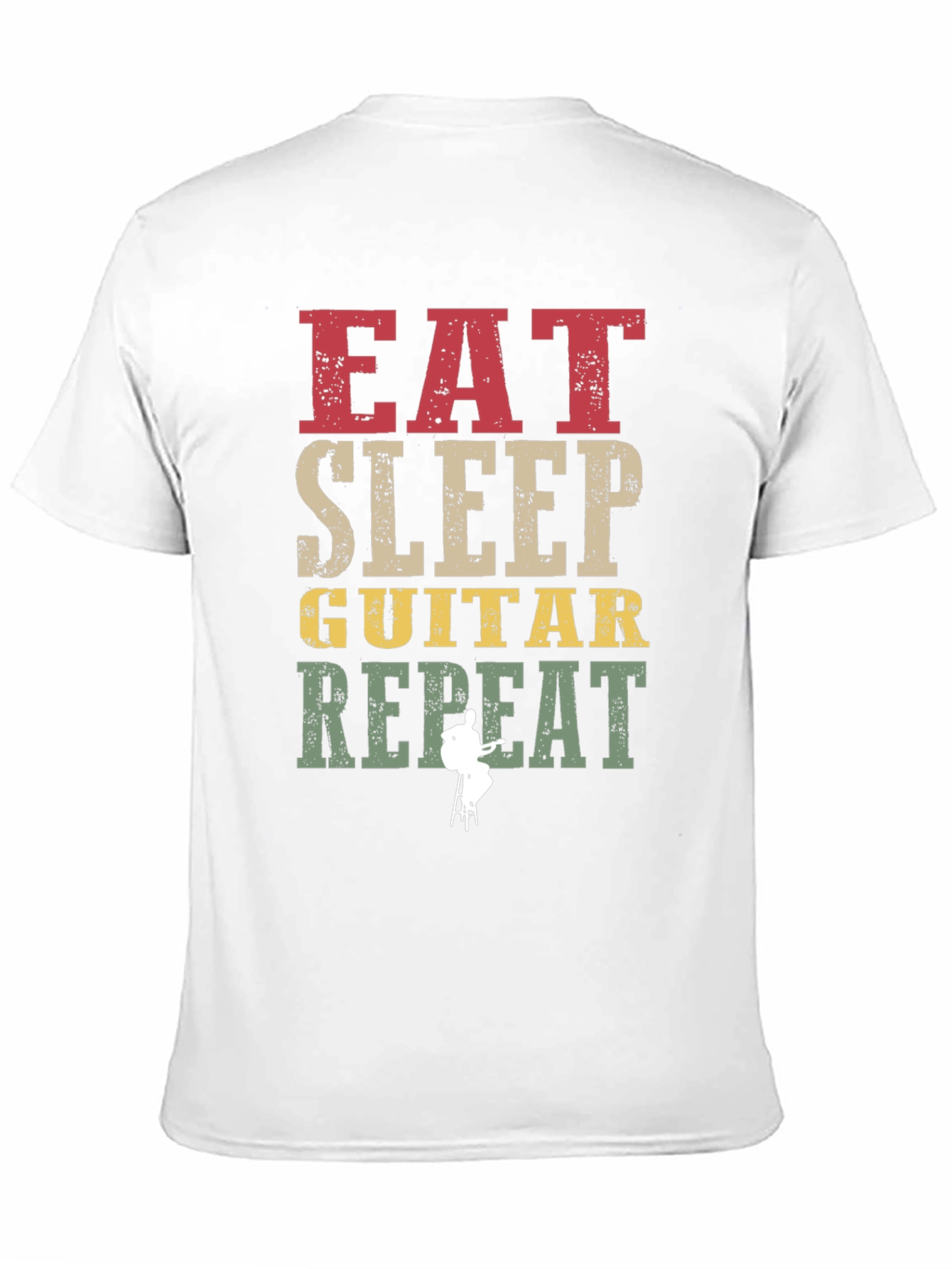 Eat Sleep Guitar Repeat Graphic Tee