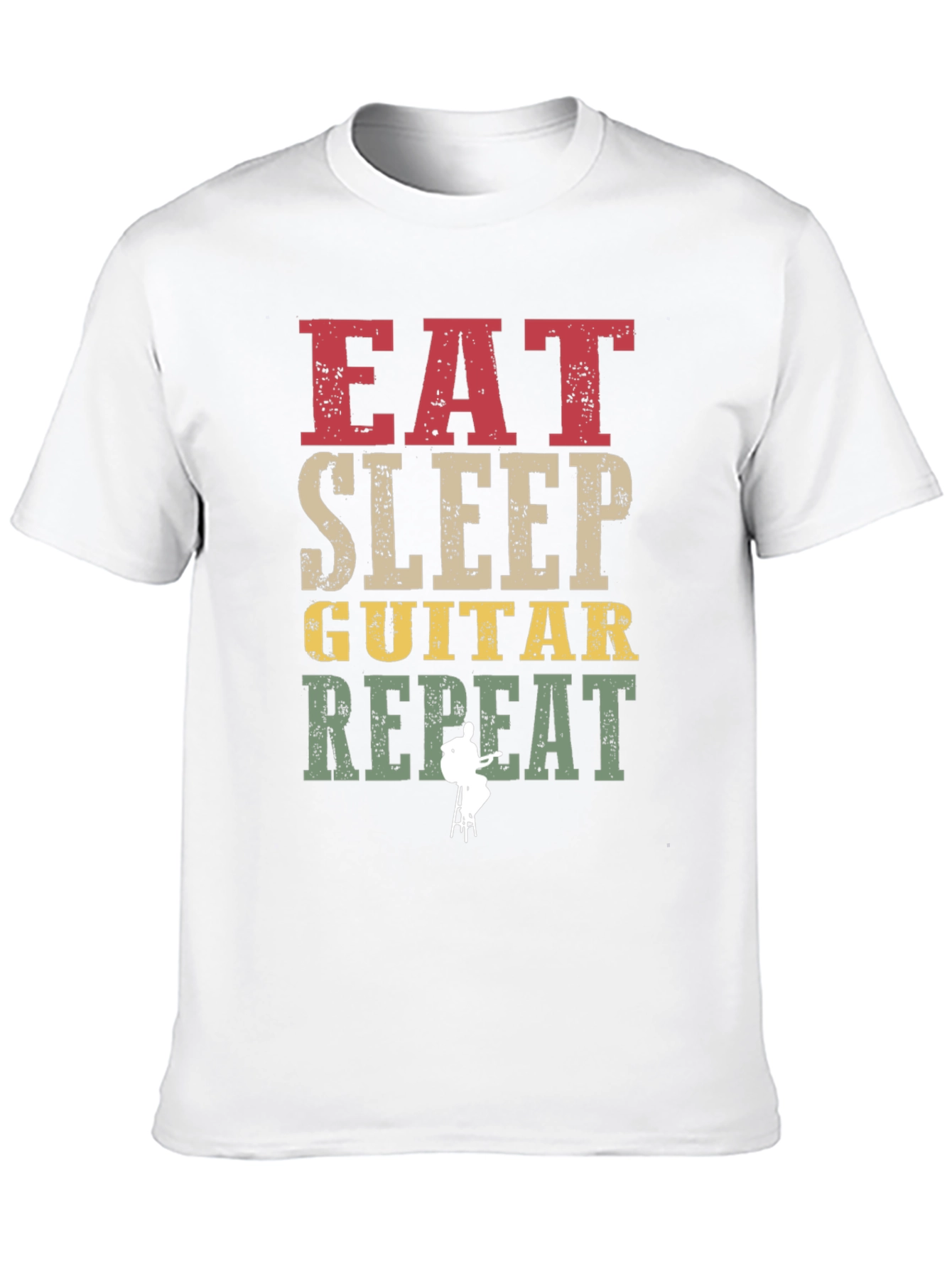 Eat Sleep Guitar Repeat Graphic Tee