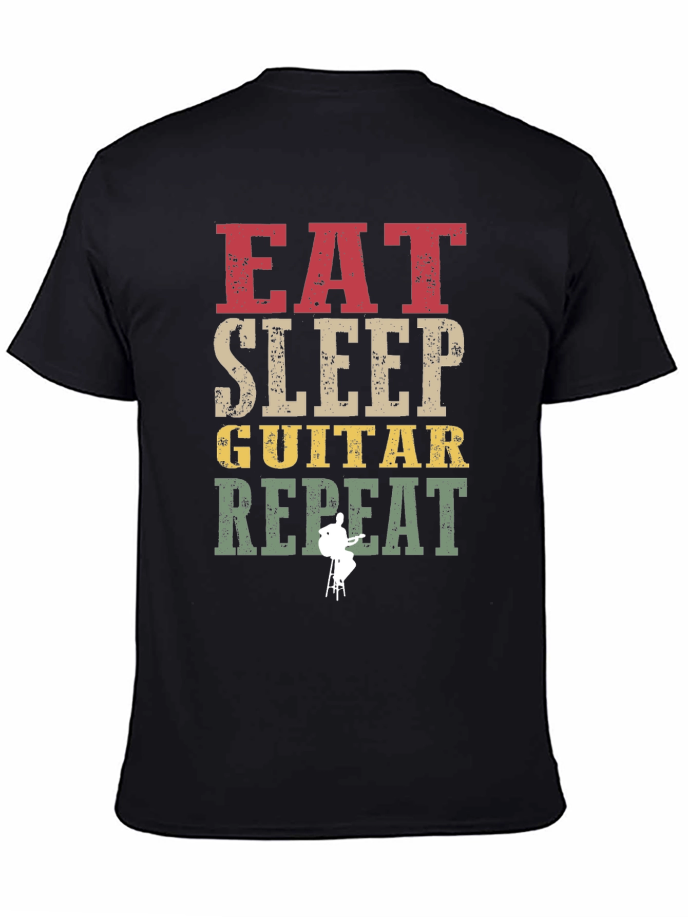 Eat Sleep Guitar Repeat Graphic Tee