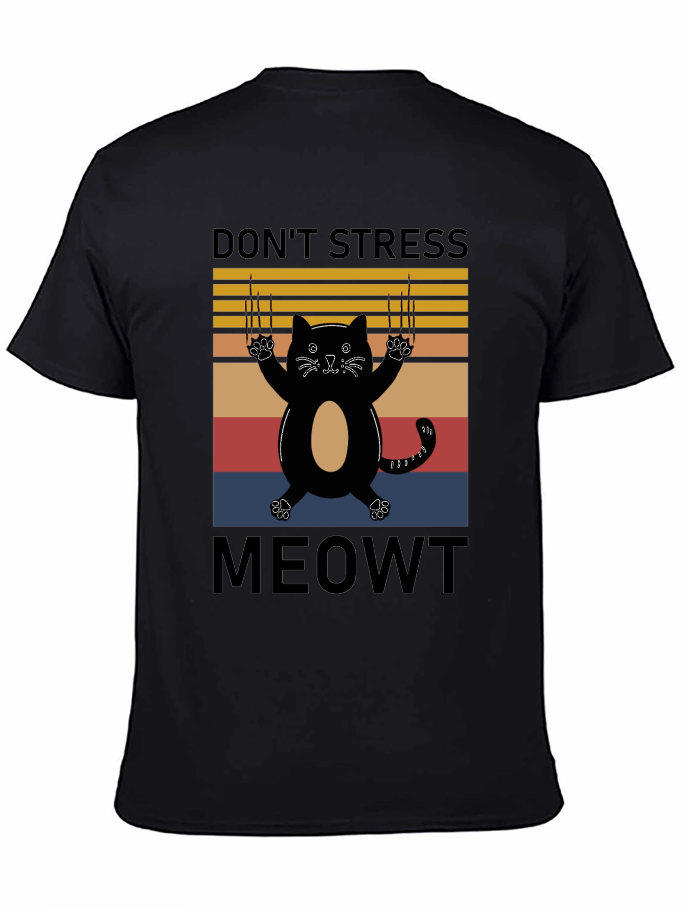 Dont Stress Meowt T-Shirt - Funny Cat Graphic Tee