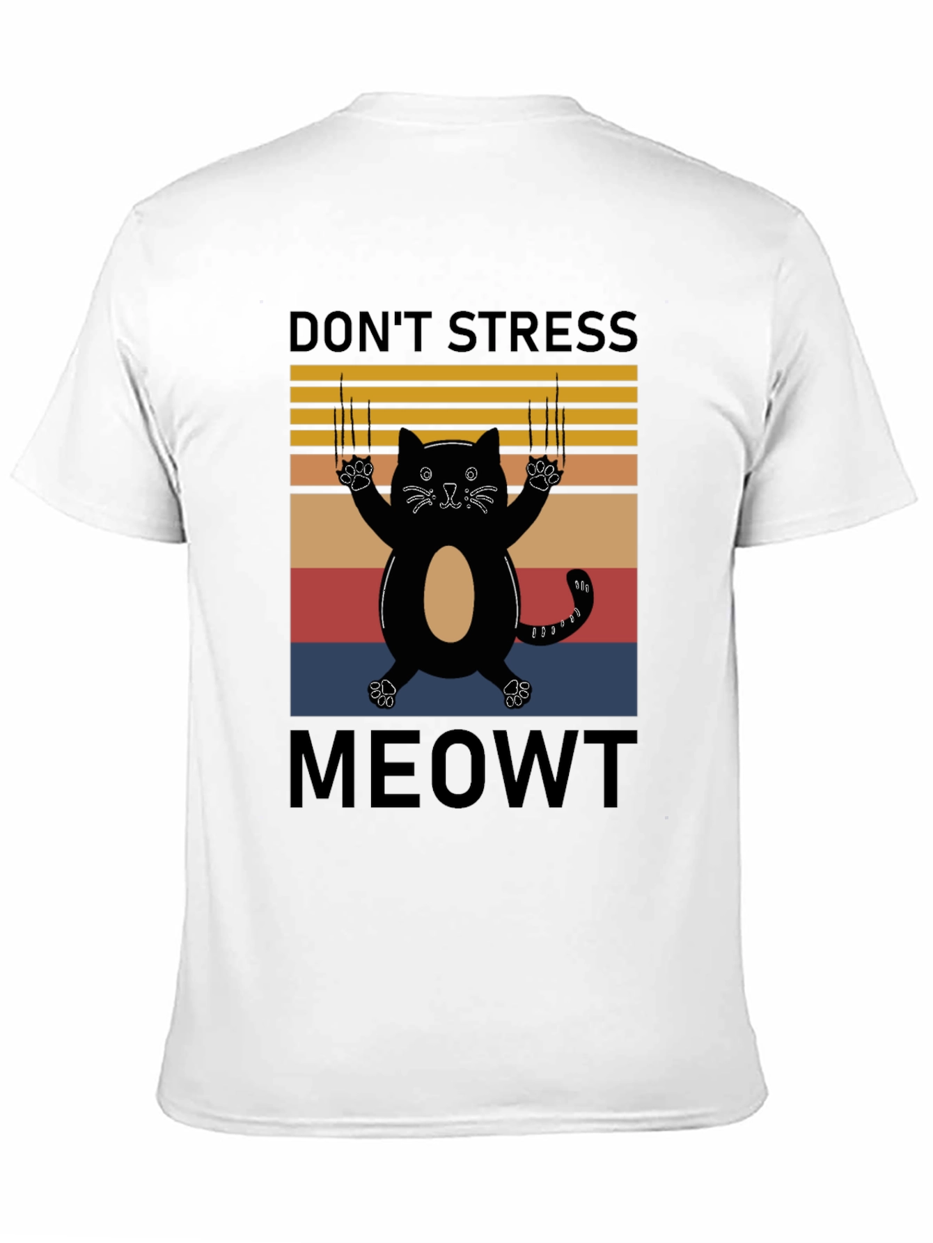 Dont Stress Meowt T-Shirt - Funny Cat Graphic Tee