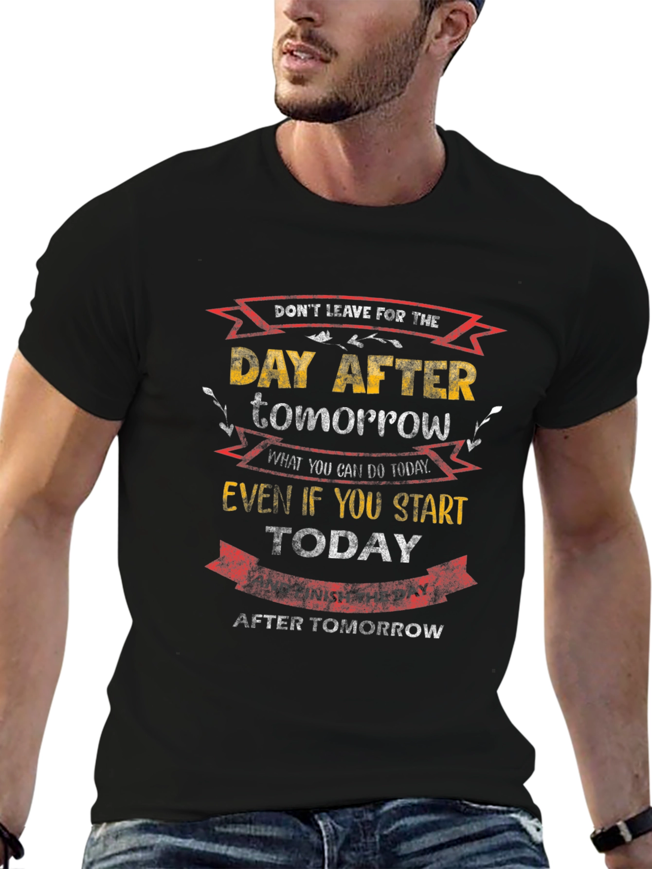 Motivational T-Shirt: Dont Delay Start Today!