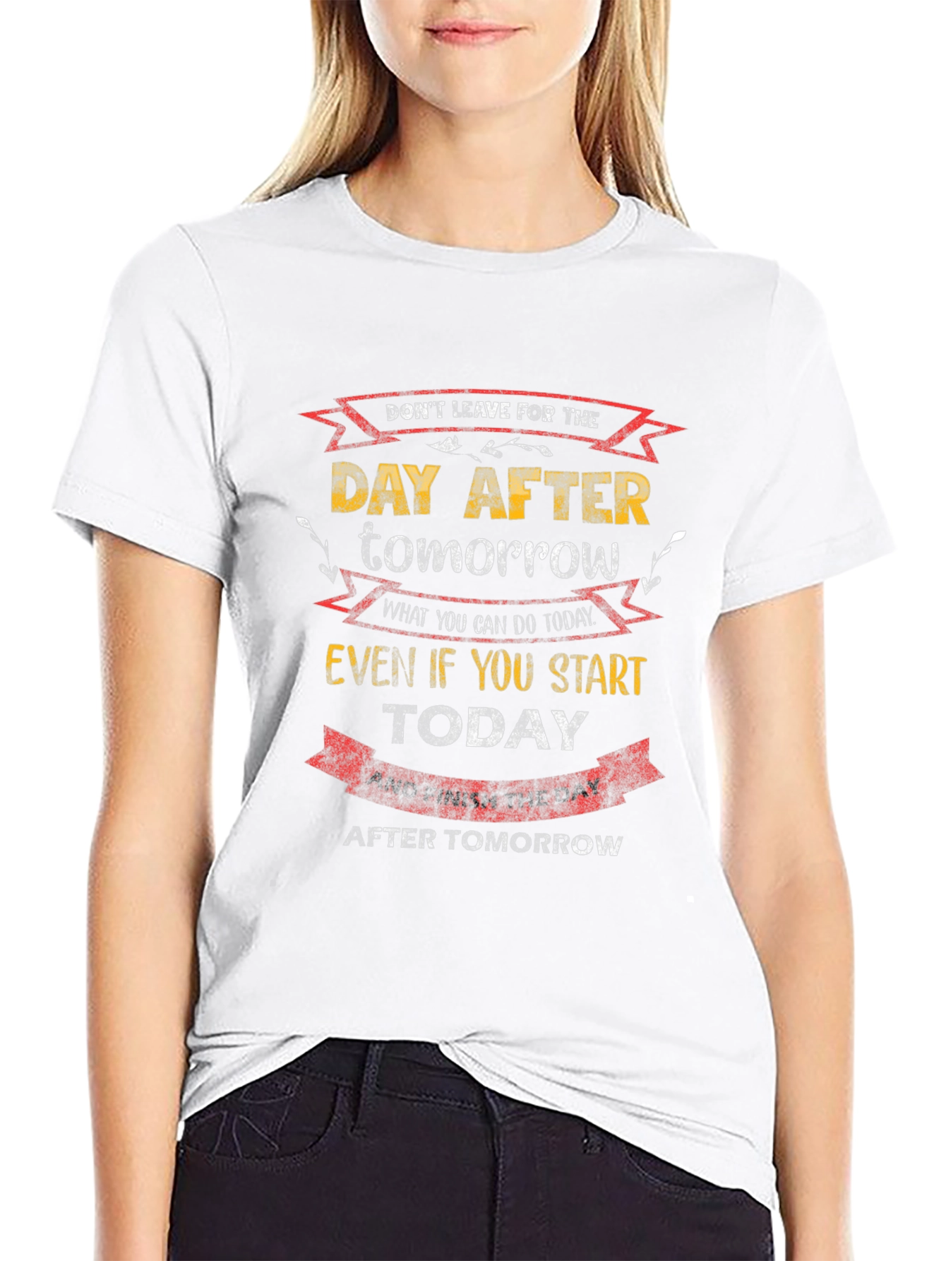 Motivational T-Shirt: Dont Delay Start Today!