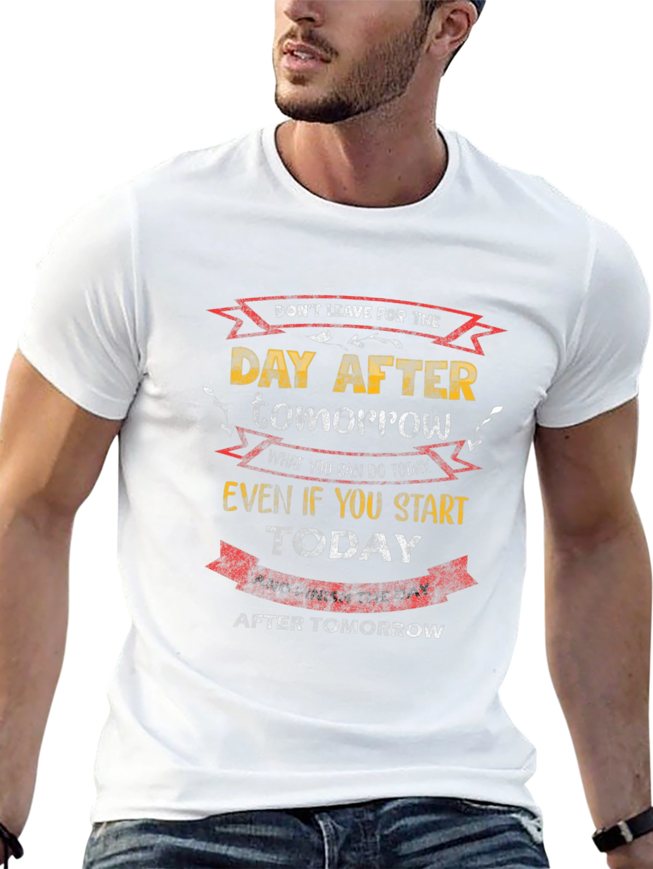 Motivational T-Shirt: Dont Delay Start Today!