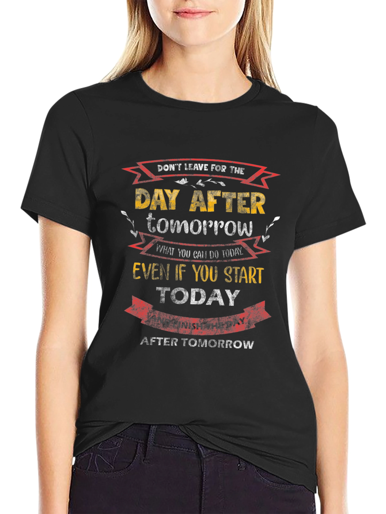Motivational T-Shirt: Dont Delay Start Today!