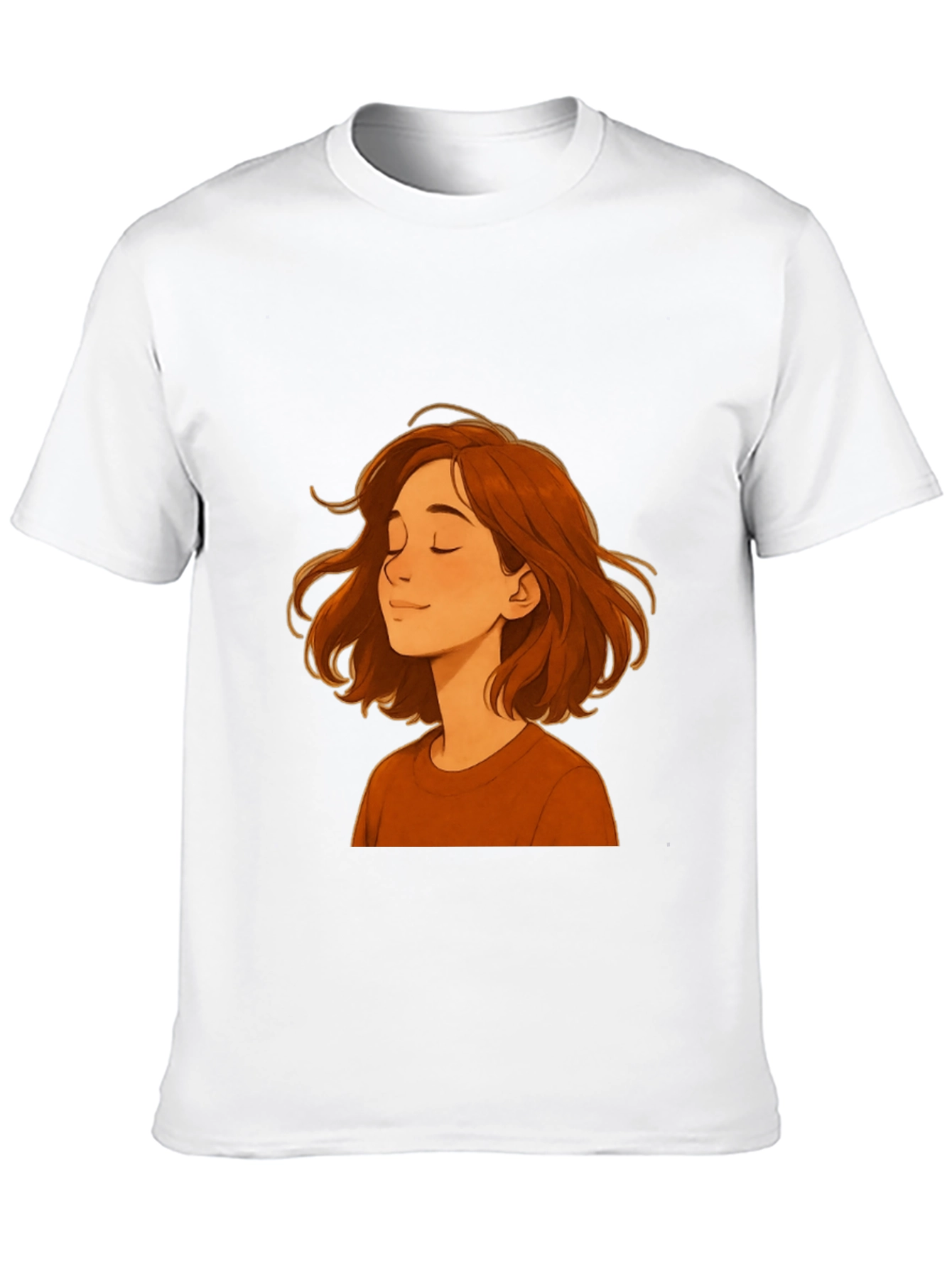 Woman Cartoon Graphic Print Black T-Shirt