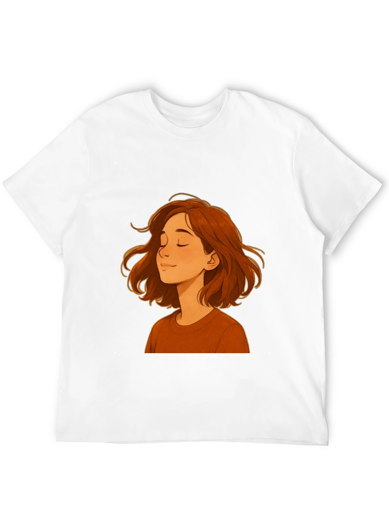 Woman Cartoon Graphic Print Black T-Shirt