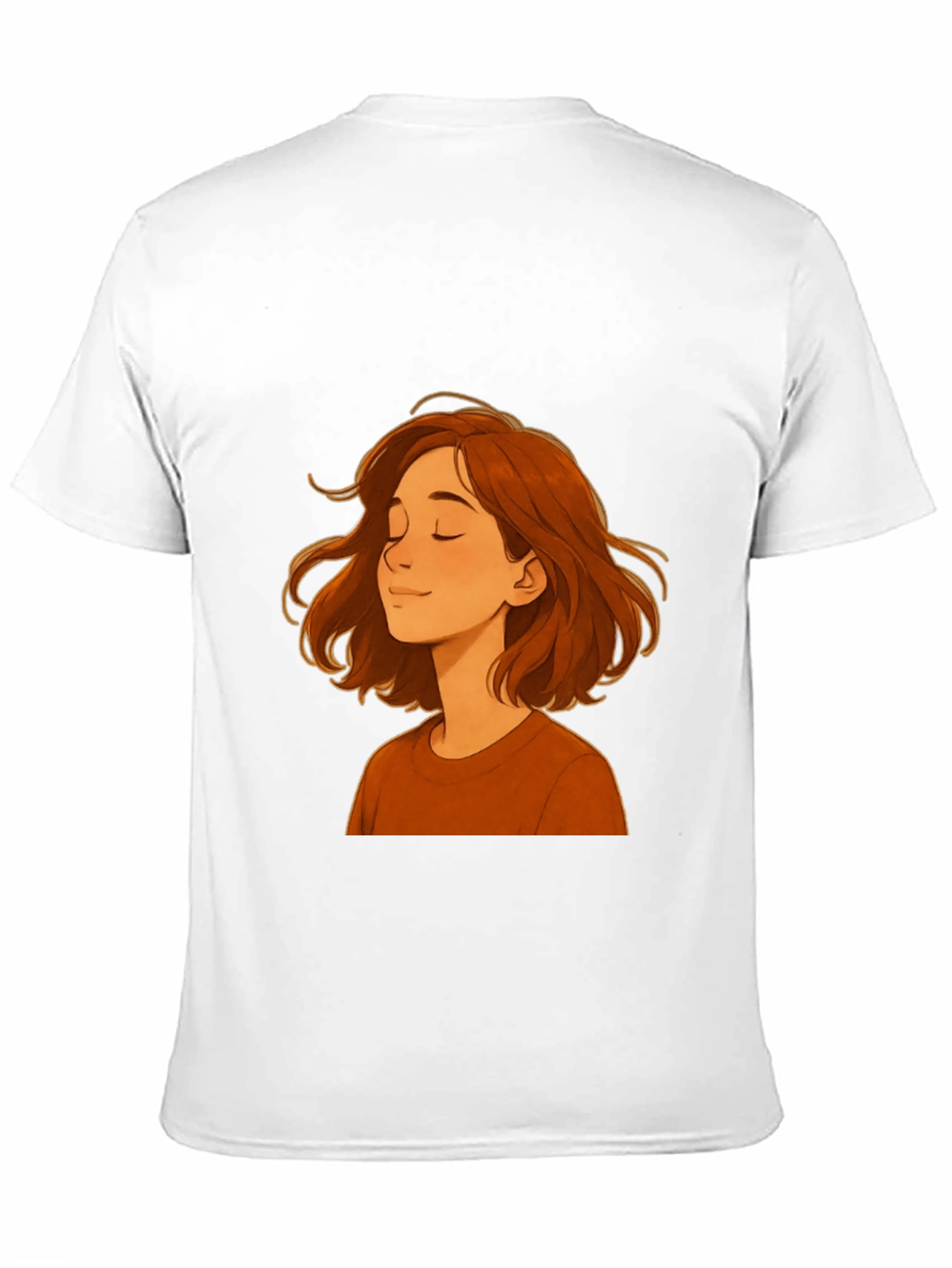Woman Cartoon Graphic Print Black T-Shirt