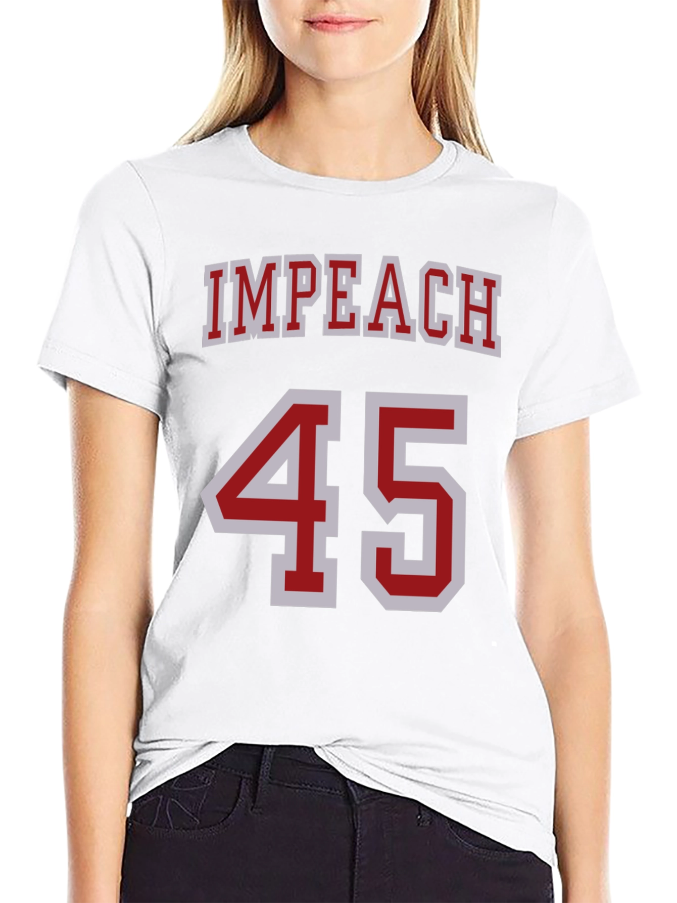 Impeach 45 Graphic Tee - Black T-Shirt