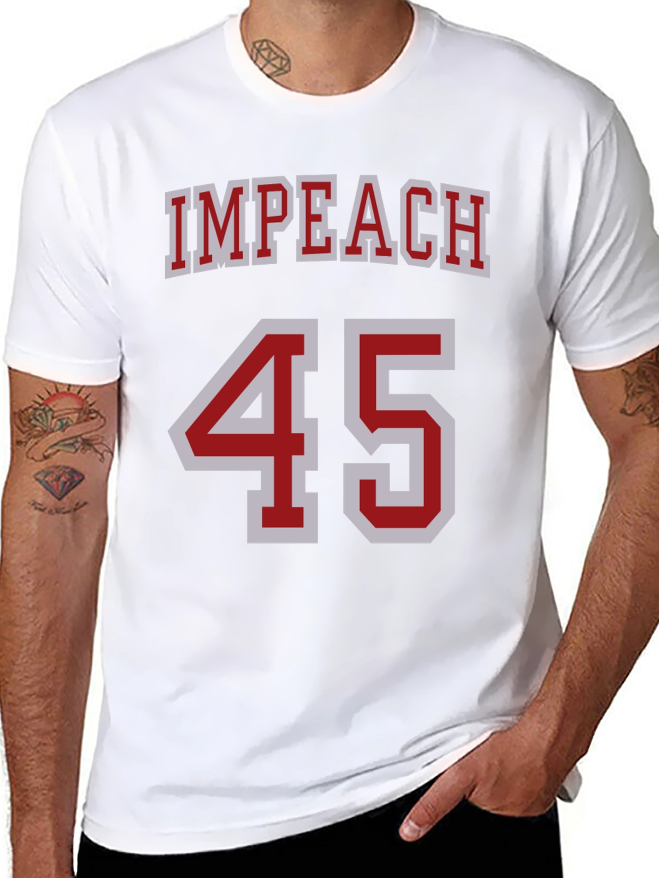 Impeach 45 Graphic Tee - Black T-Shirt