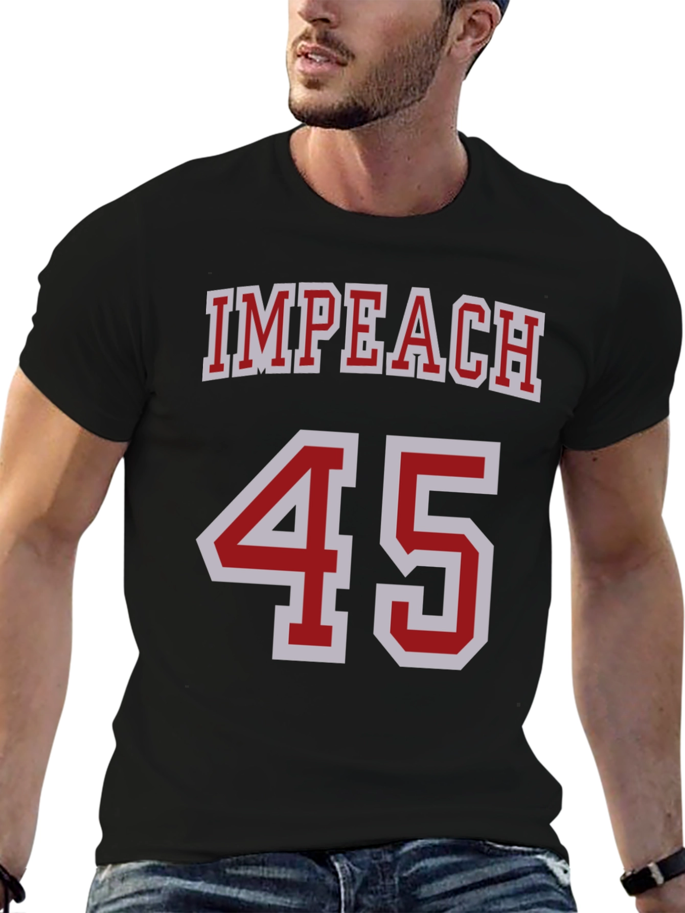 Impeach 45 Graphic Tee - Black T-Shirt