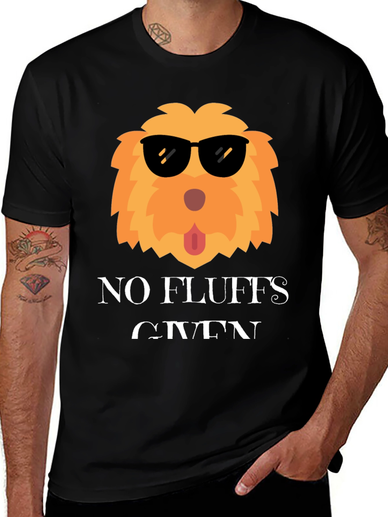 No Fluffs Given T-Shirt Funny Dog Tee