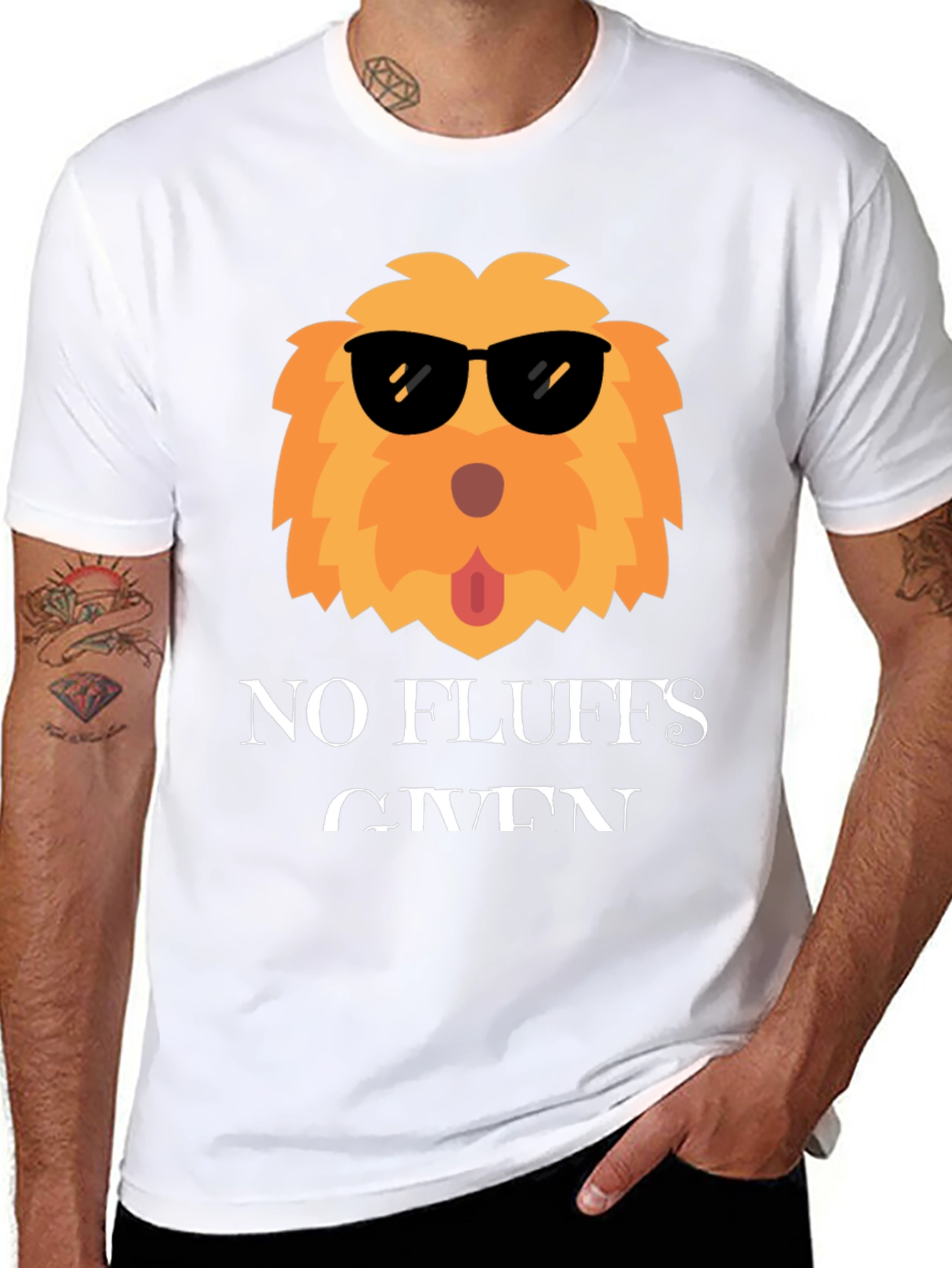 No Fluffs Given T-Shirt Funny Dog Tee