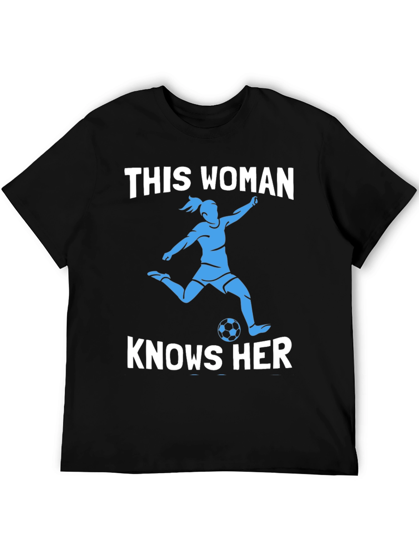 Soccer Woman Graphic Tee - Knows Her Stuff!