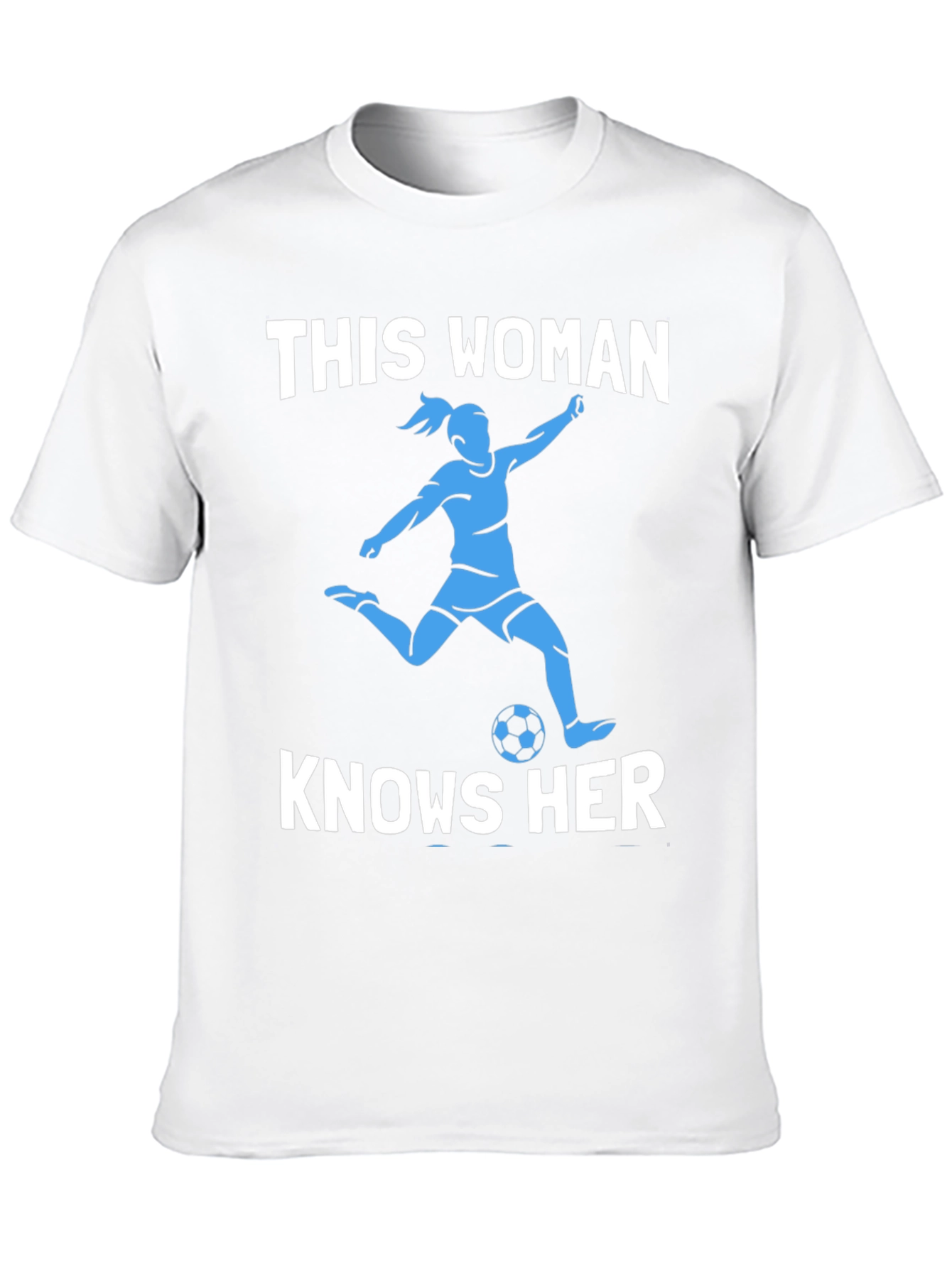 Soccer Woman Graphic Tee - Knows Her Stuff!