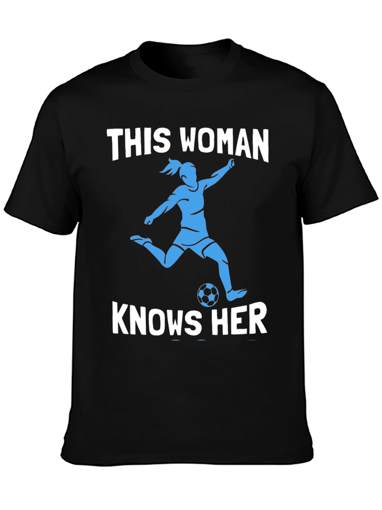 Soccer Woman Graphic Tee - Knows Her Stuff!