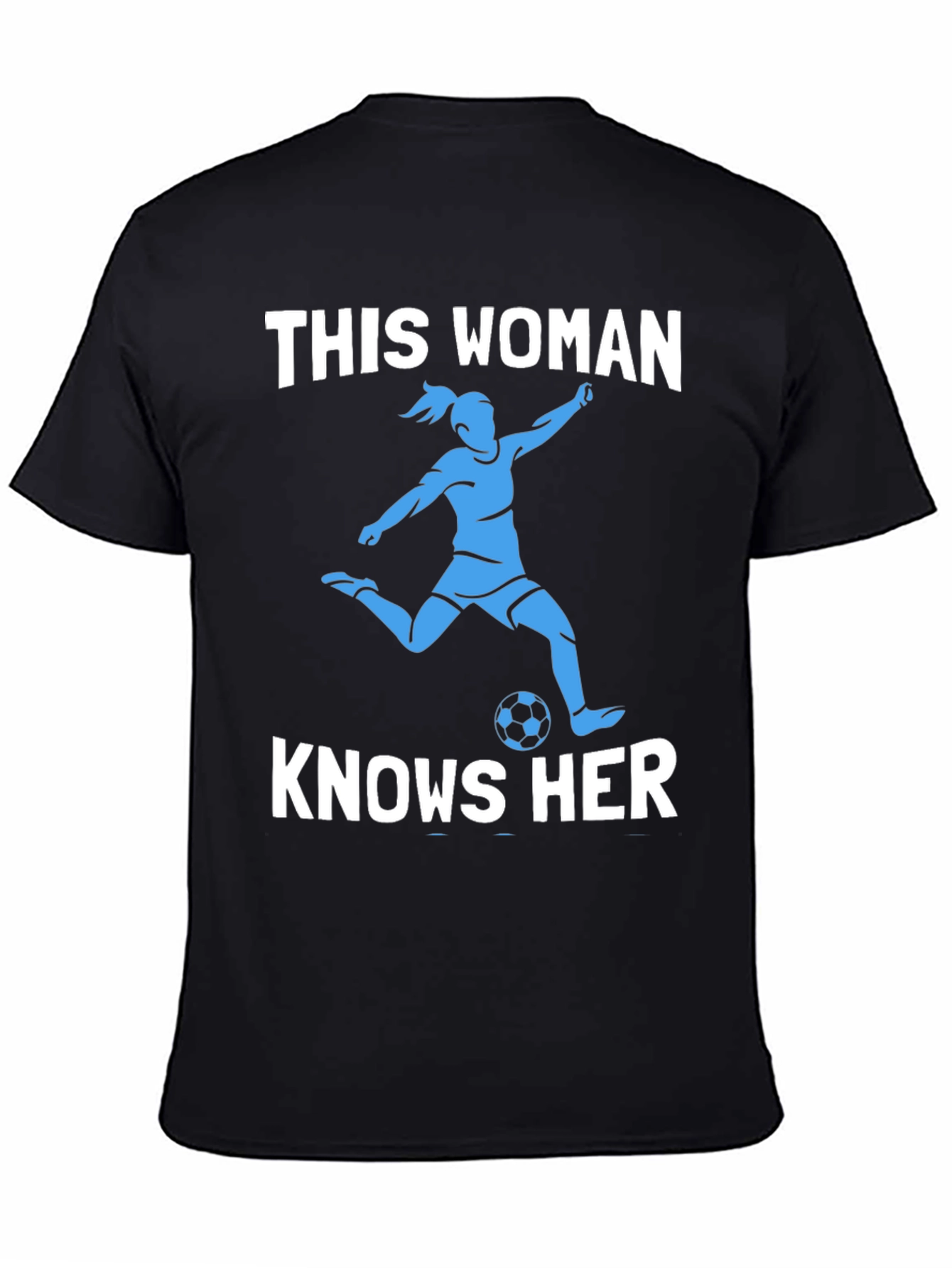 Soccer Woman Graphic Tee - Knows Her Stuff!