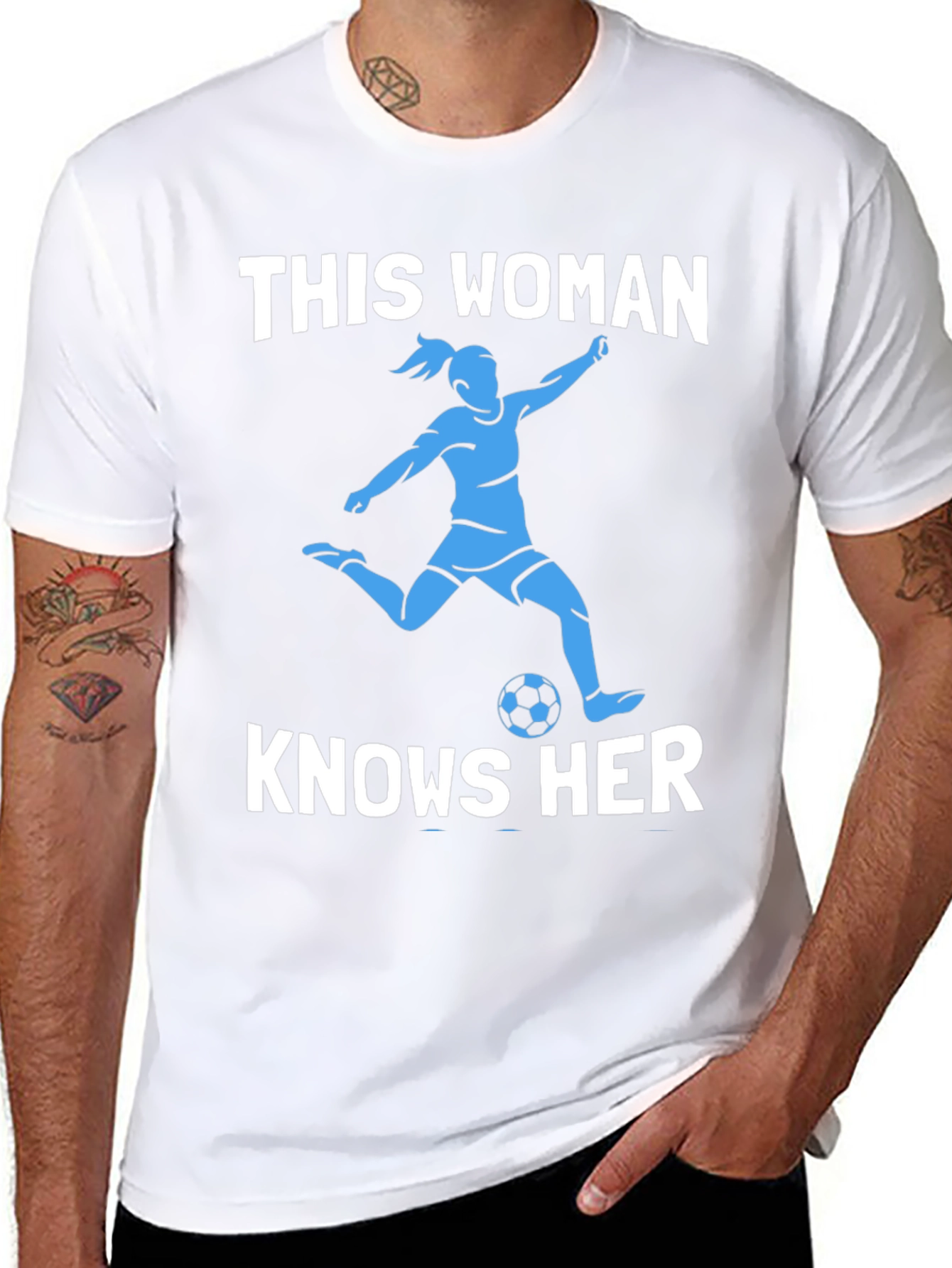 Soccer Woman Graphic Tee - Knows Her Stuff!