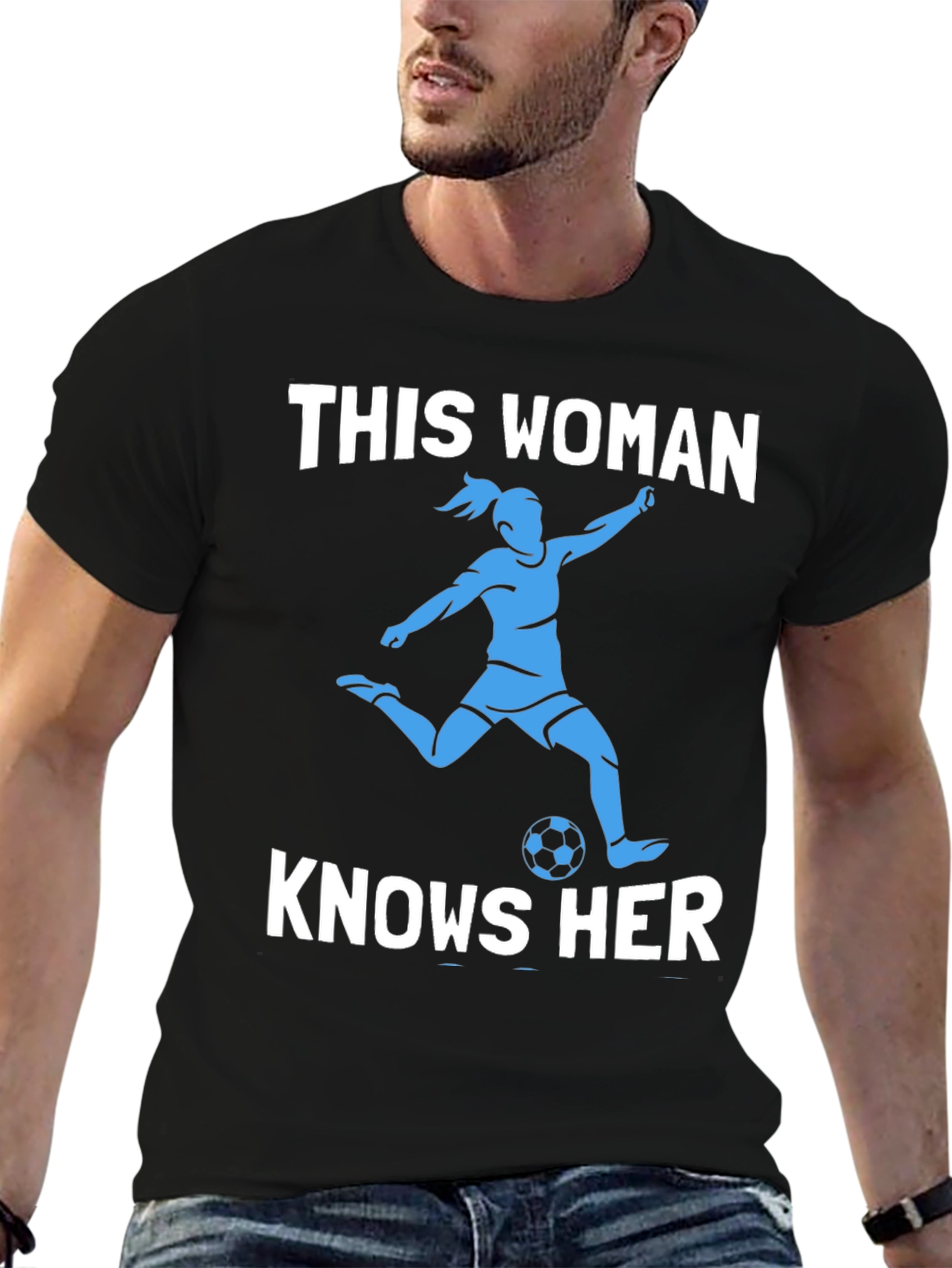 Soccer Woman Graphic Tee - Knows Her Stuff!