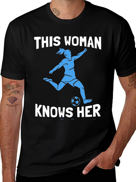 Soccer Woman Graphic Tee - Knows Her Stuff!