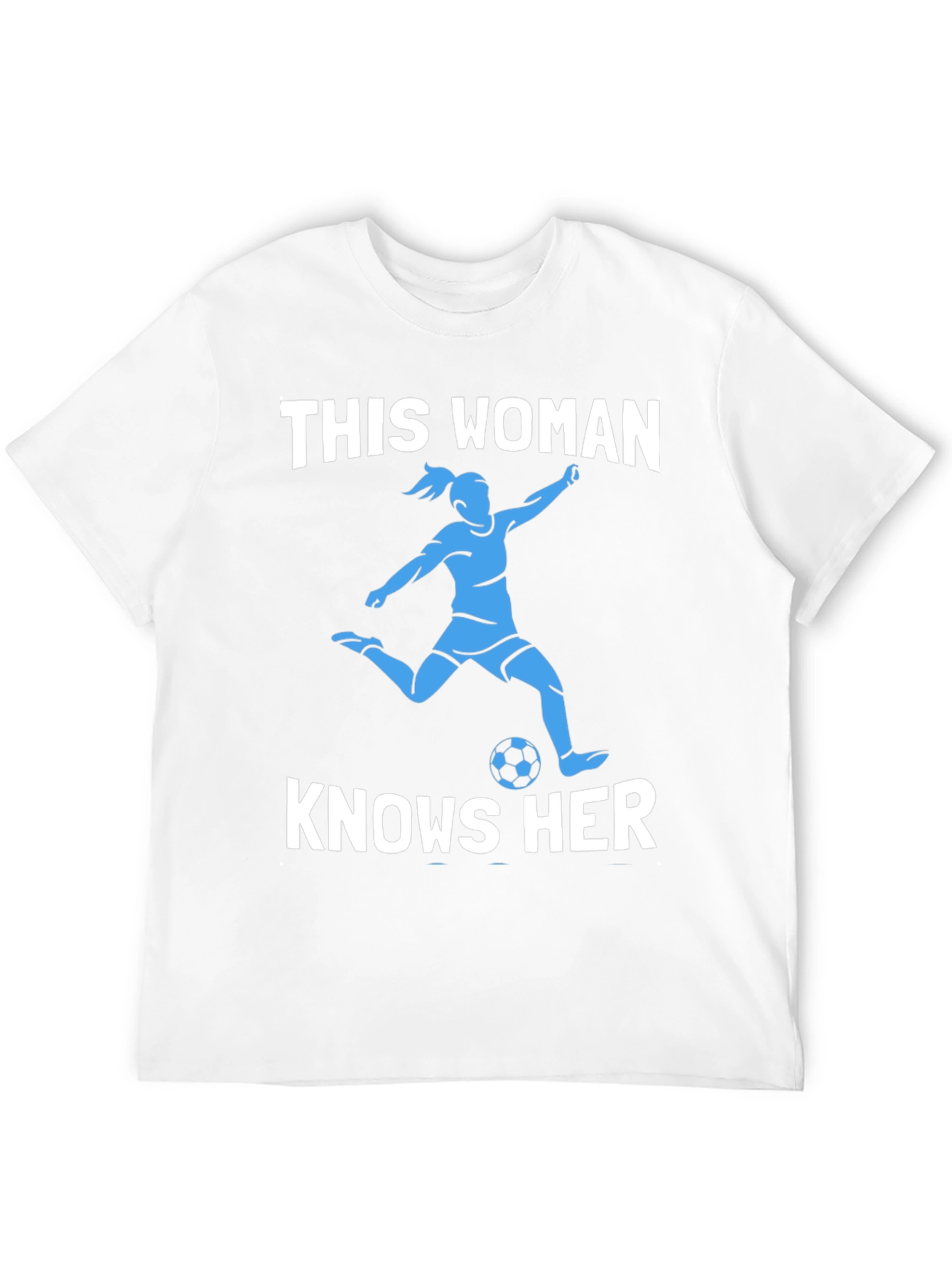 Soccer Woman Graphic Tee - Knows Her Stuff!